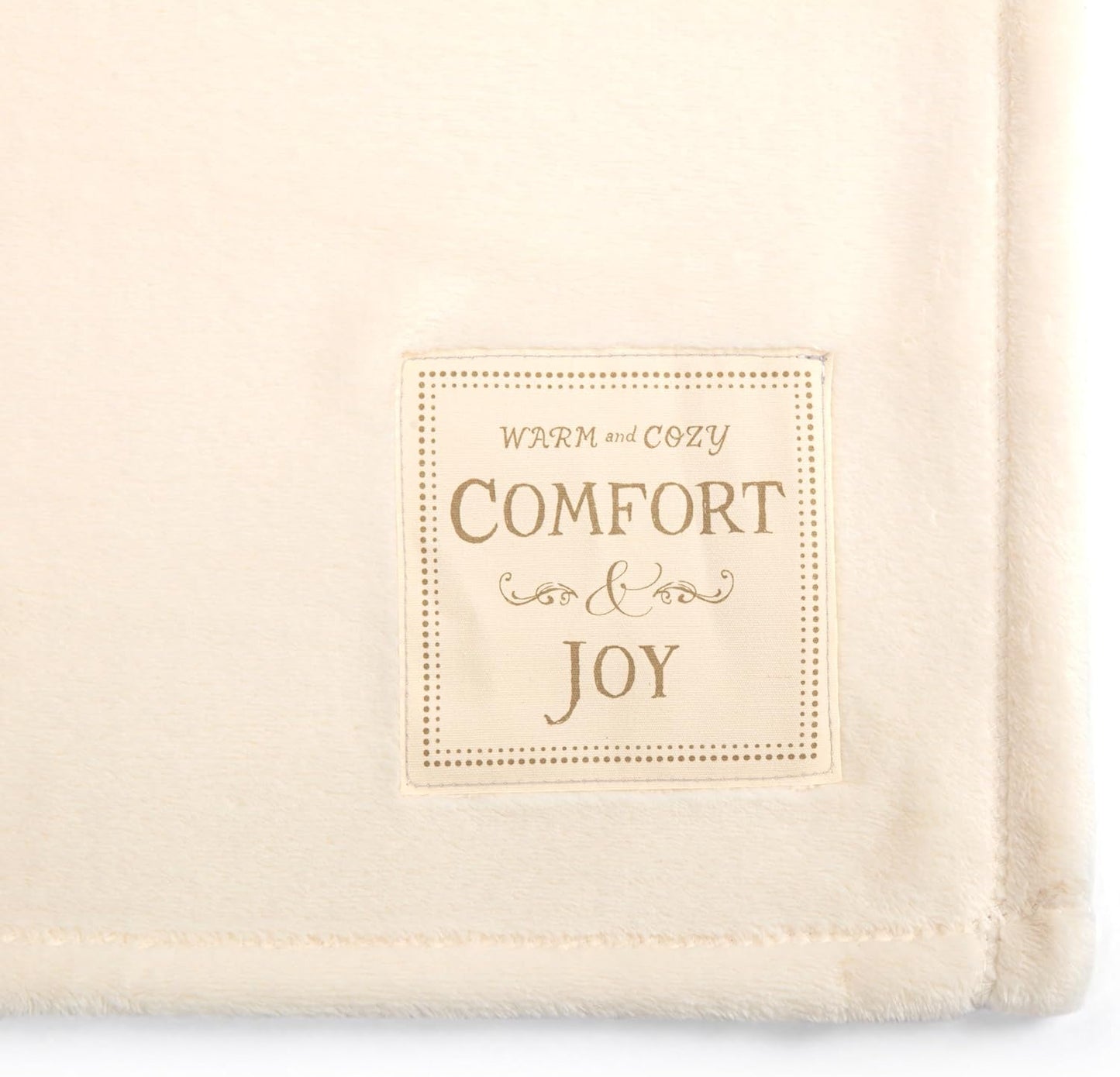 DEMDACO Cozy Holiday Christmas Throw Blanket 50 x 60 Inch Super Soft Plush Polyester Comfort and Joy