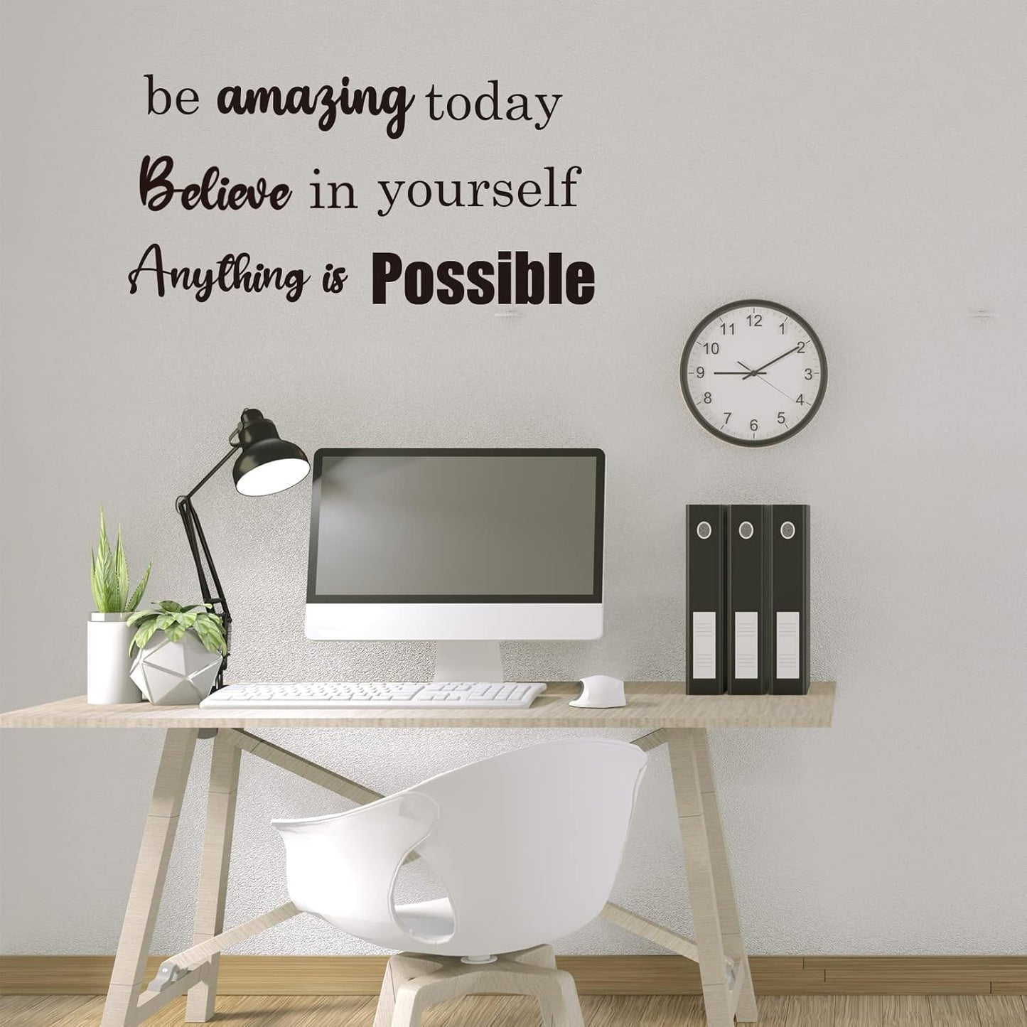 10 PCS Inspirational Wall Stickers Decals Quotes, Large Motivational Positive Saying Wall Art Decor for Bedroom, Living Room, Office