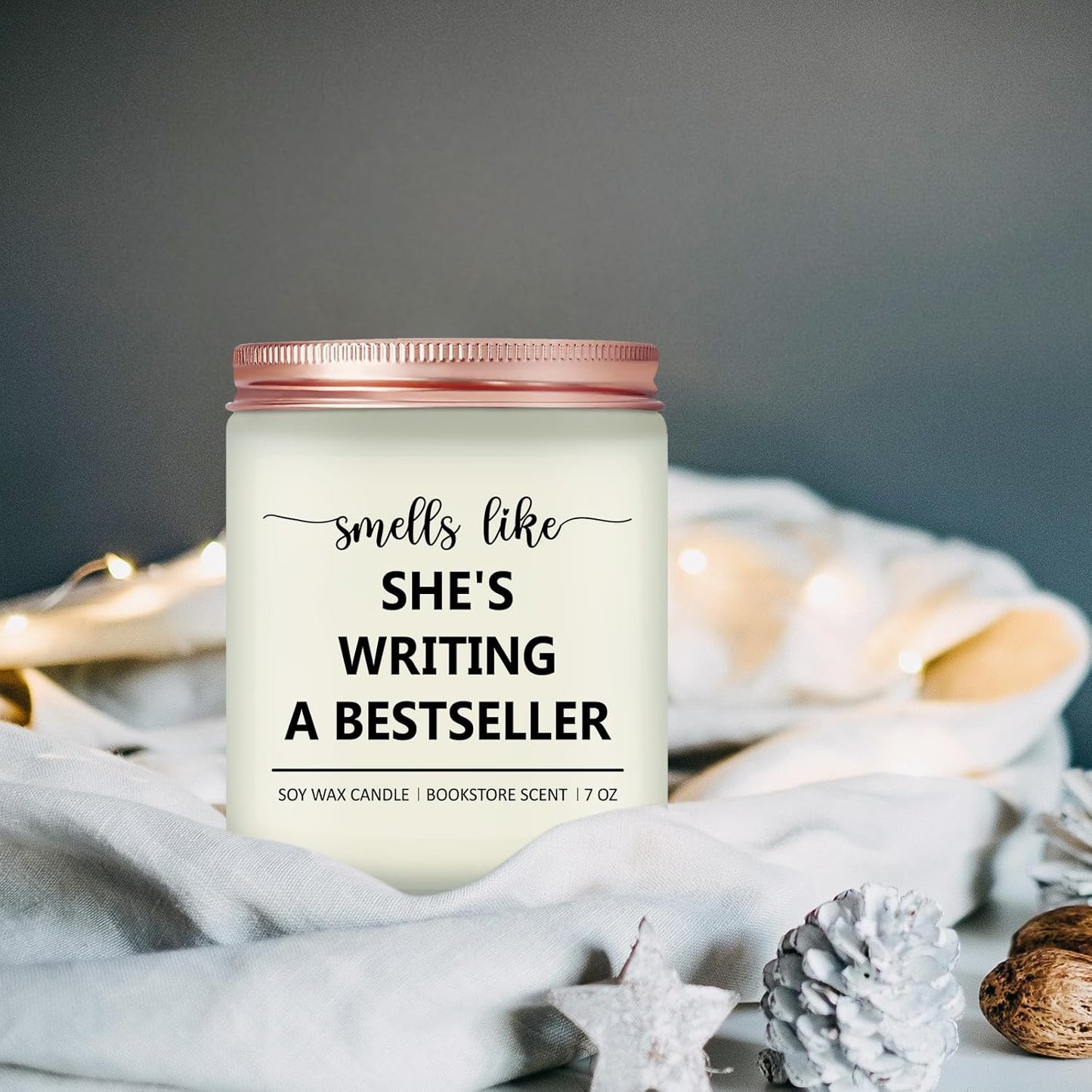 Candle, Writing Writer Gifts for Women - Funny Gifts for Book Novelist Screenwriter, Aspiring Literature Literary Presents for Author Poet - Lavender Scented Candles