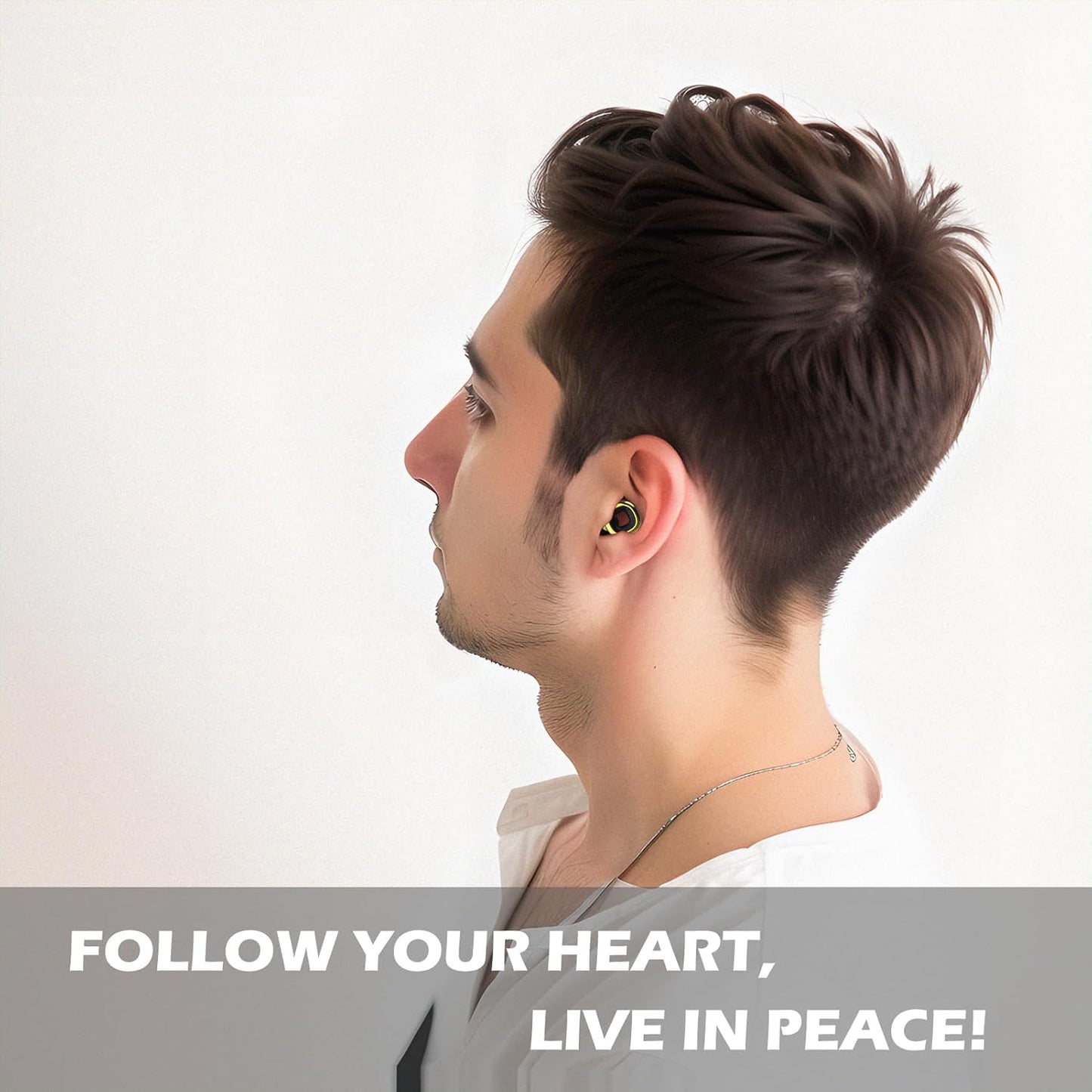 Ear Plugs Providing High Fidelity Hearing Protection for Musicians, DJs, Festivals, Nightlife, Sleeping Noise Cancelling - Gold