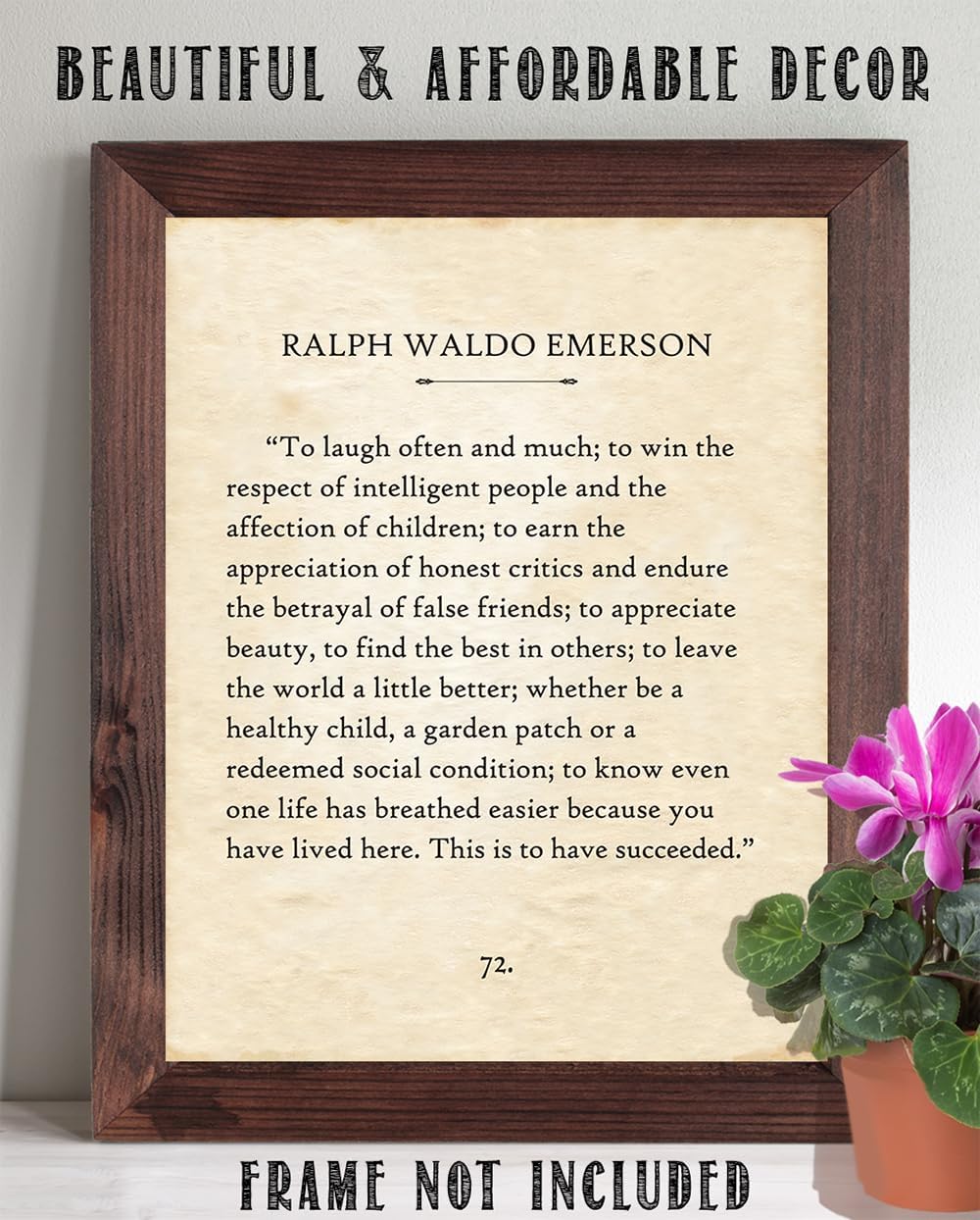 Inspirational Quote Vintage Book Page Style Wall Art Motivational Typography Print for Home Office Study Classroom Library Reading Nook Literary Decor Positive Daily Reminder 11x14 Unframed Poster