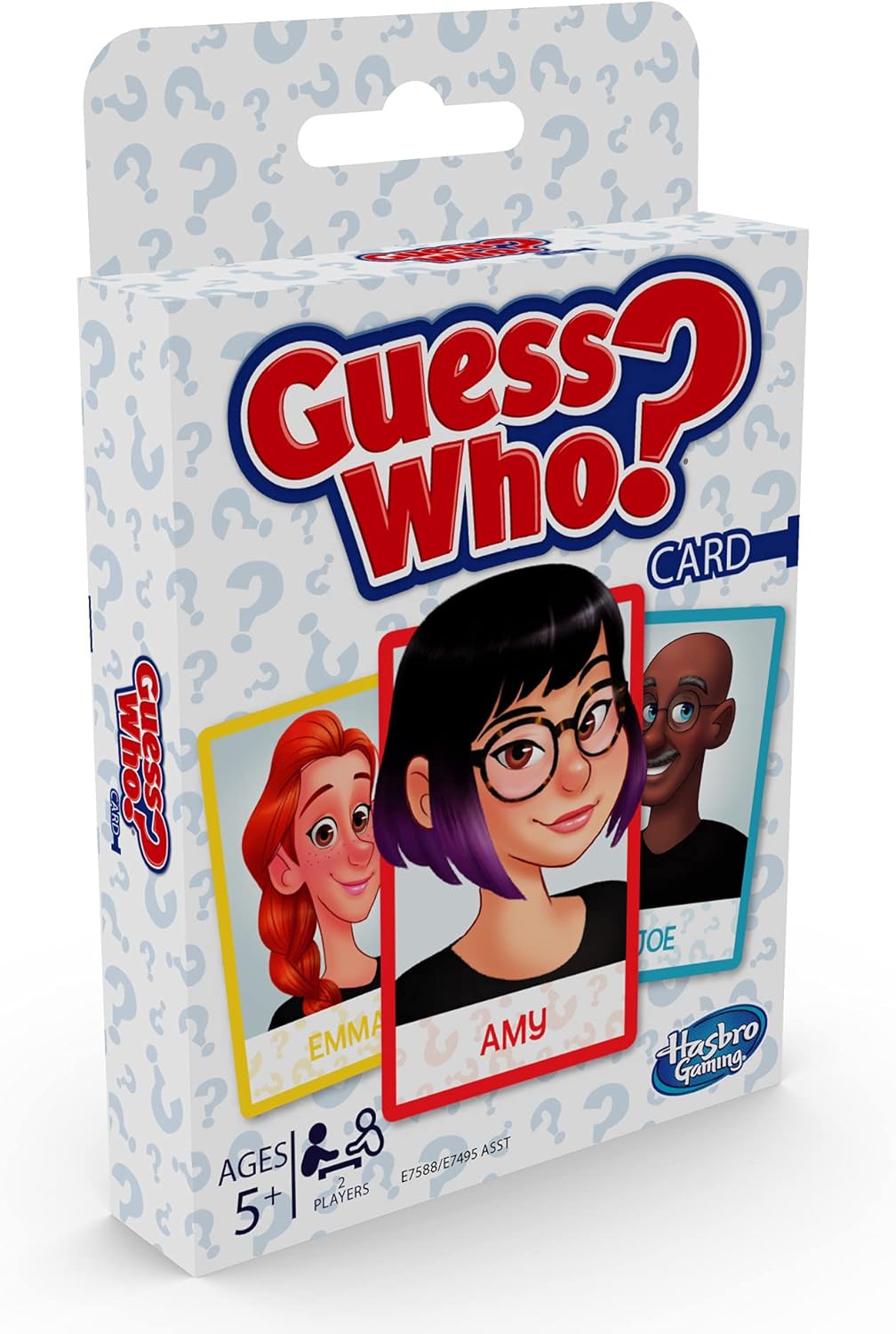 Hasbro Gaming Guess Who? Card Game for Kids, 2 Player Guessing Game, Fun Summer Activities, Vacation Travel Essentials, Ages 5+