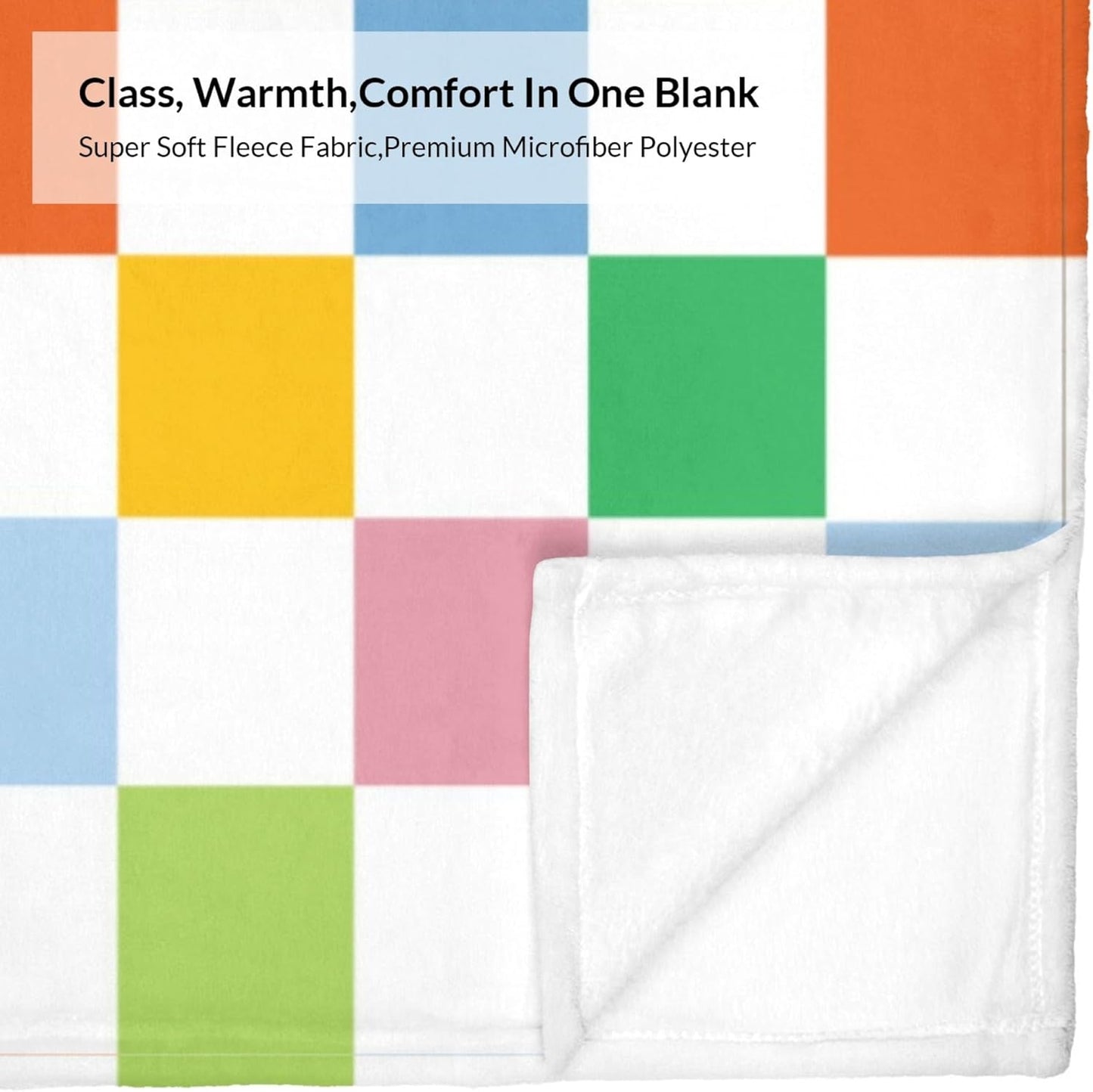 Mid Century Modern Throw Blanket for Women Men, Super Soft Unique Modern Aesthetics Checked Midcentury Home Decor Blanket Gifts for Kids Girls Adults, Warm Cozy Plush Fleece Flannel Blankets 50"x40"