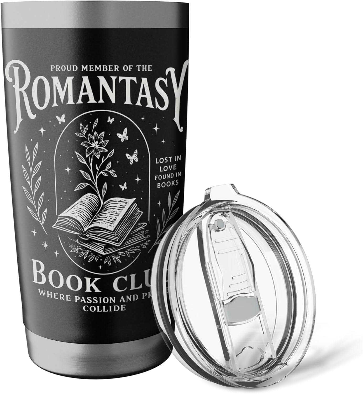 Passionate Reader Romantasy Bookish Stainless Steel Insulated Tumbler