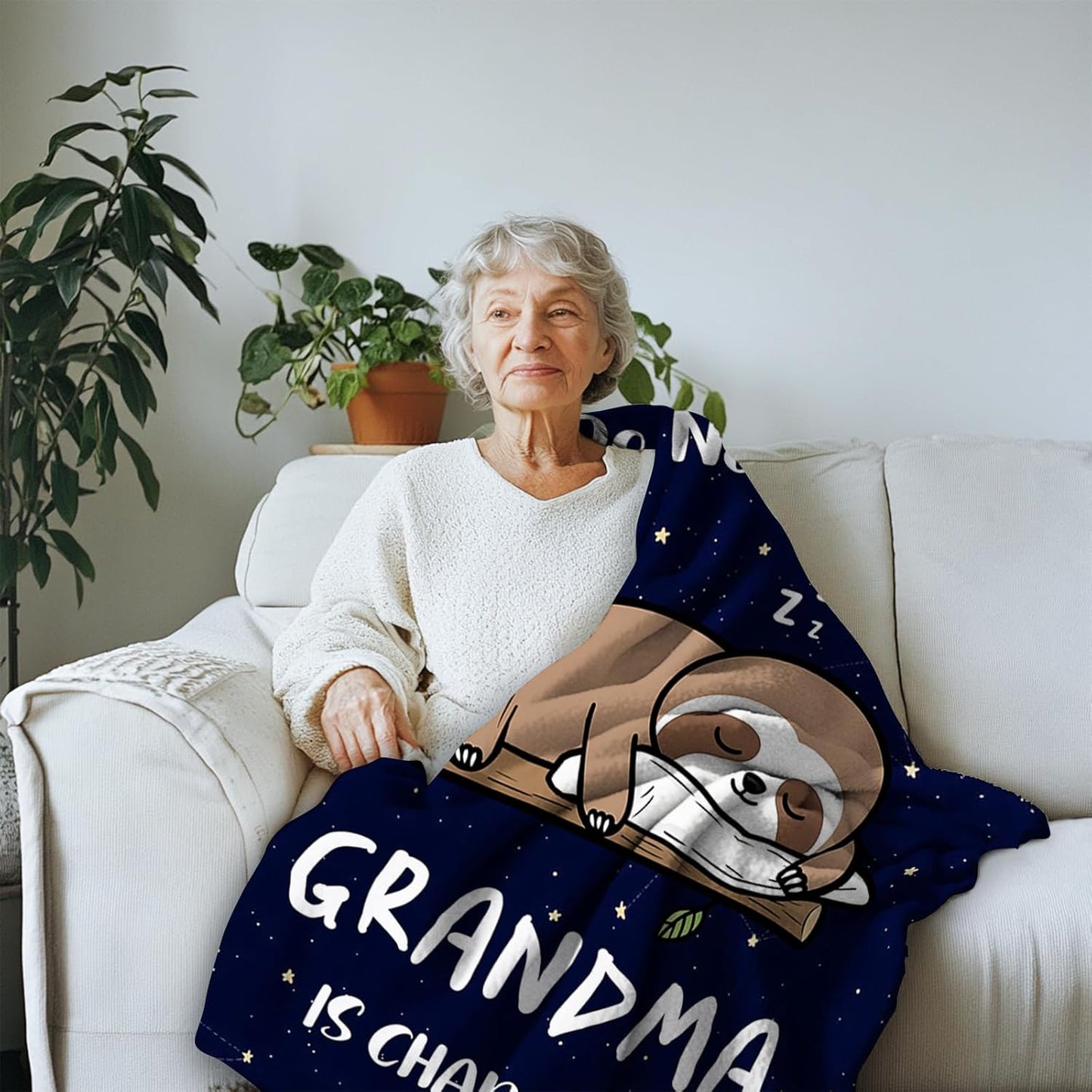 Grandma Gifts Blanket, Best Grandma Birthday Gift Ideas, Great Gifts for Grandmother, Grandmother Nana Gift from Grandkids on Mothers Day Christmas Throw Blanket 50" x 60"