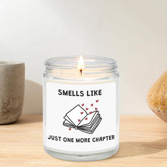Book Lovers Candle Gifts, Funny Gifts Ideas for Book Lovers, Birthday Bookish Presents for Readers Librarian Bookworms -Lavender Candles