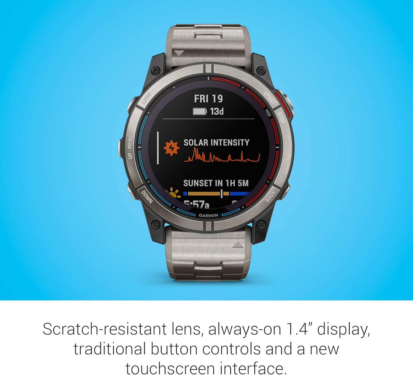 Garmin quatix® 7X Solar Edition, Marine GPS Smartwatch, Solar Charging Capabilities, Durable Watch with Flashlight, Tide Changes and Anchor Drag Alerts, Waypoint Marking