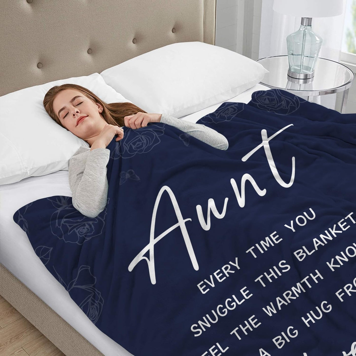 Gifts for Aunts for Mothers Day Christmas, Aunt Gift Blanket, Aunt Birthday Gifts Throw Blankets 60"x80"
