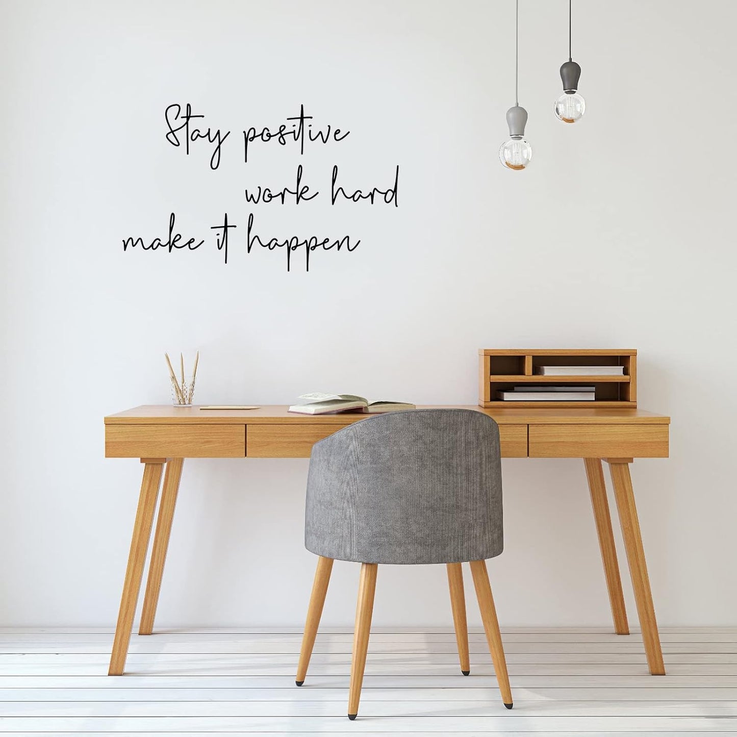 9 Pcs Vinyl Wall Decals Inspirational Quotes Stickers Removable Motivational Positive Saying Encouragement Affirmation Stickers Peel and Stick for Home School Classroom Office