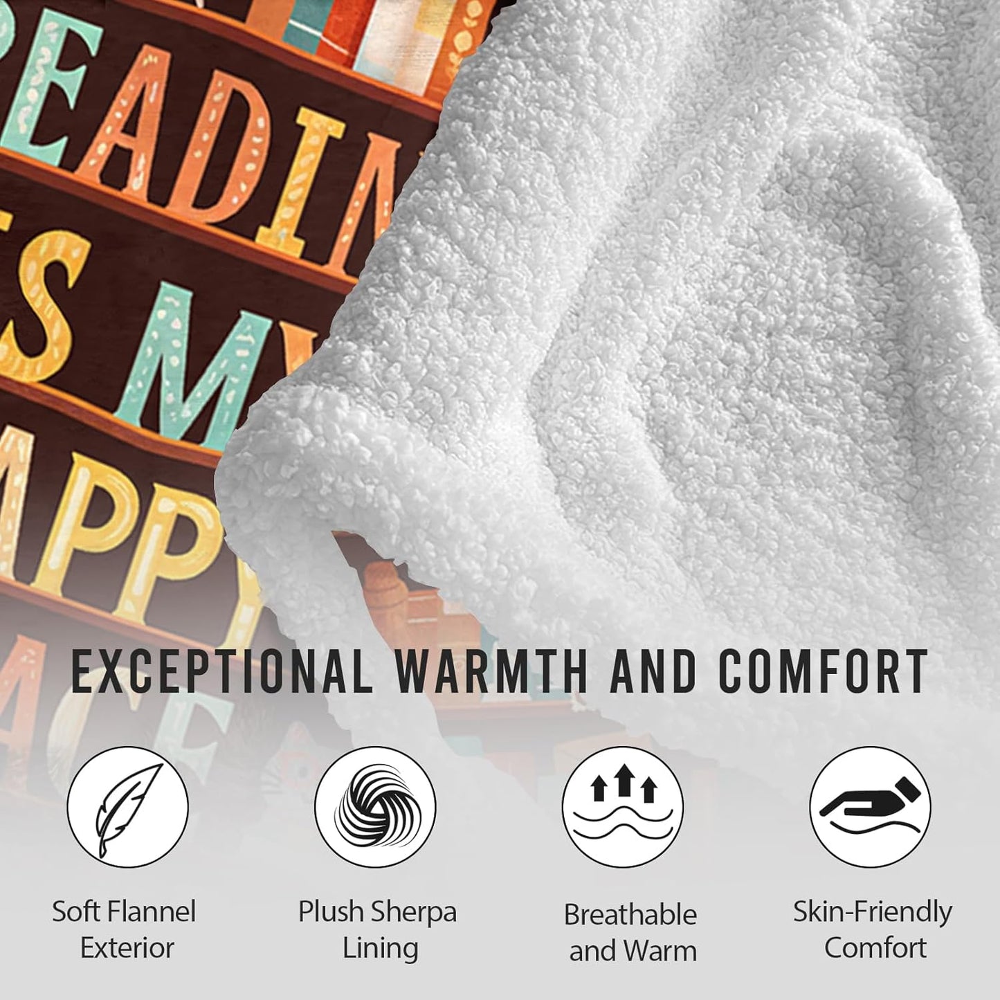 Book Lovers Gifts, Bookish Gifts for Book Lovers Women, Wearable Blanket Hoodies for Adults, Oversized Reading Blanket, Bookworm/Reading/Books Club Gift for Thanksgiving Christmas