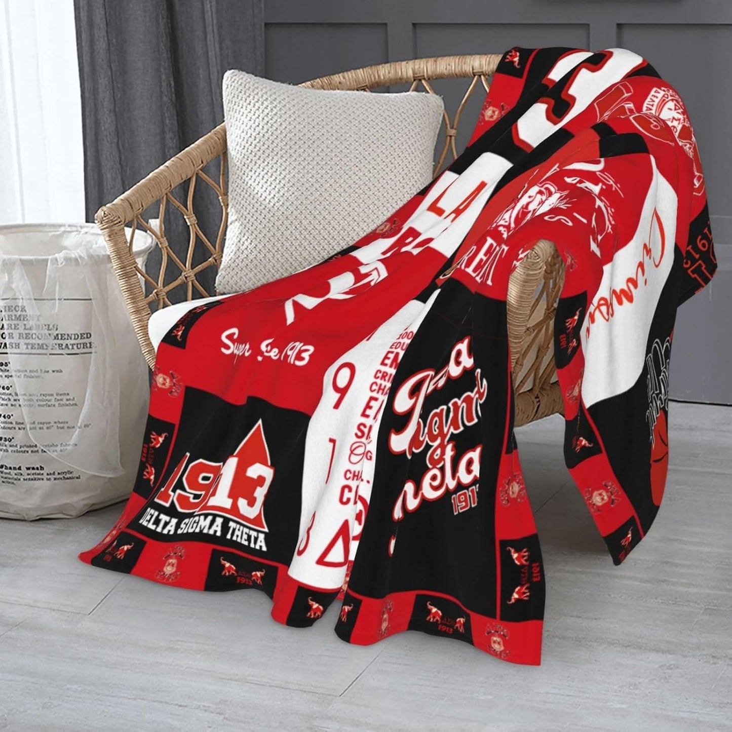 Fleece Throw Blanket 60x50, Soft Lightweight Cozy Microfiber for Couch