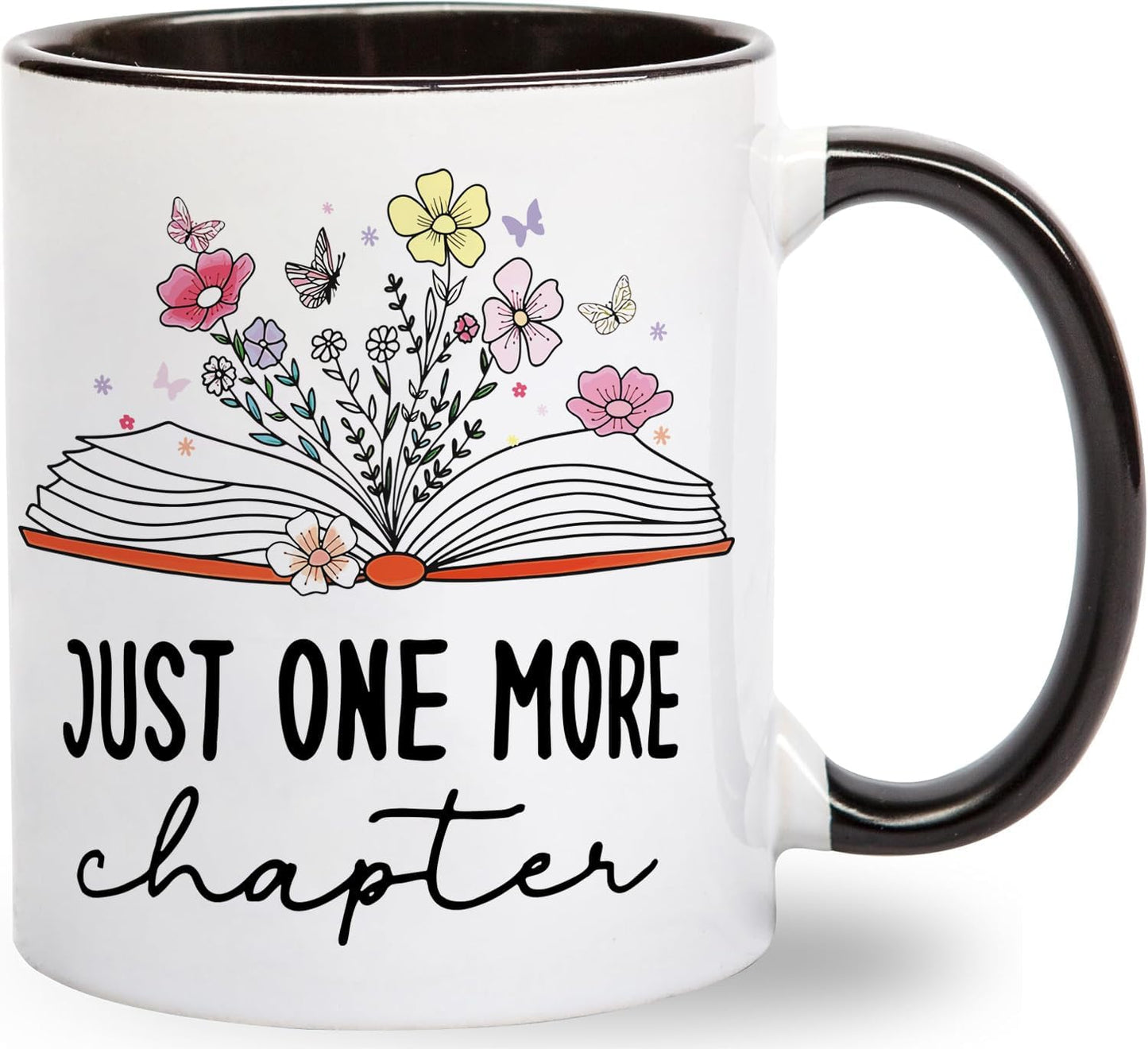 Book Lovers 11Oz Coffee Mug - Just One More Chapter, Gifts for Readers & Librarians