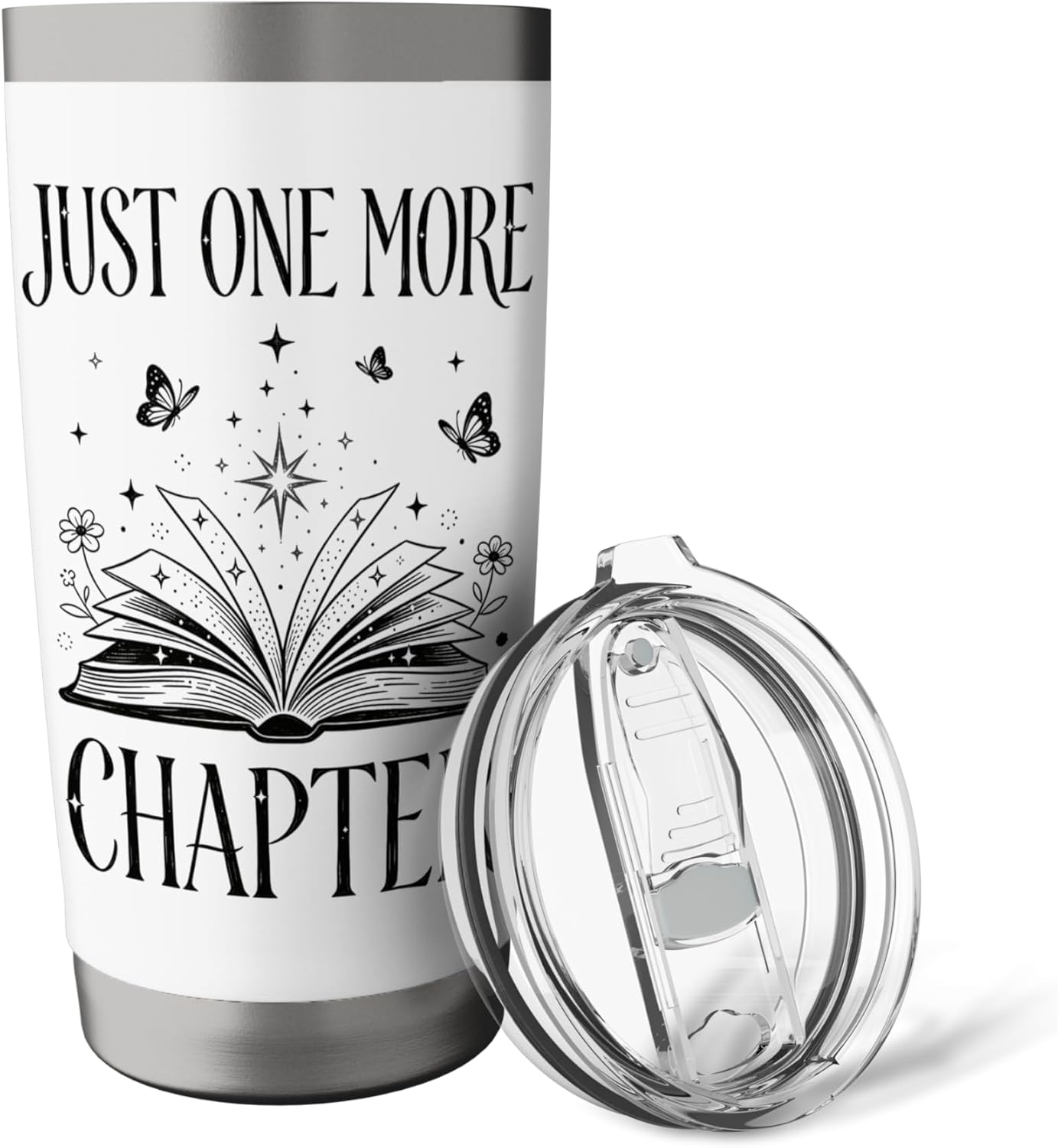 Just One More Chapter Reading Dark Romance Spicy Book Lover Stainless Steel Insulated Tumbler