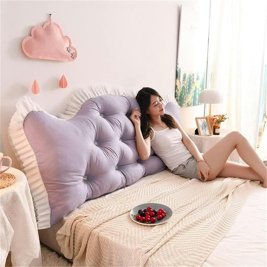 AMNOOL Soft Reading Pillow for Adult, Extra Large Bed Rest Back Support Cushion for Pregnancy, King Headboard Sitting Up Pillow for Watching TV, Gaming