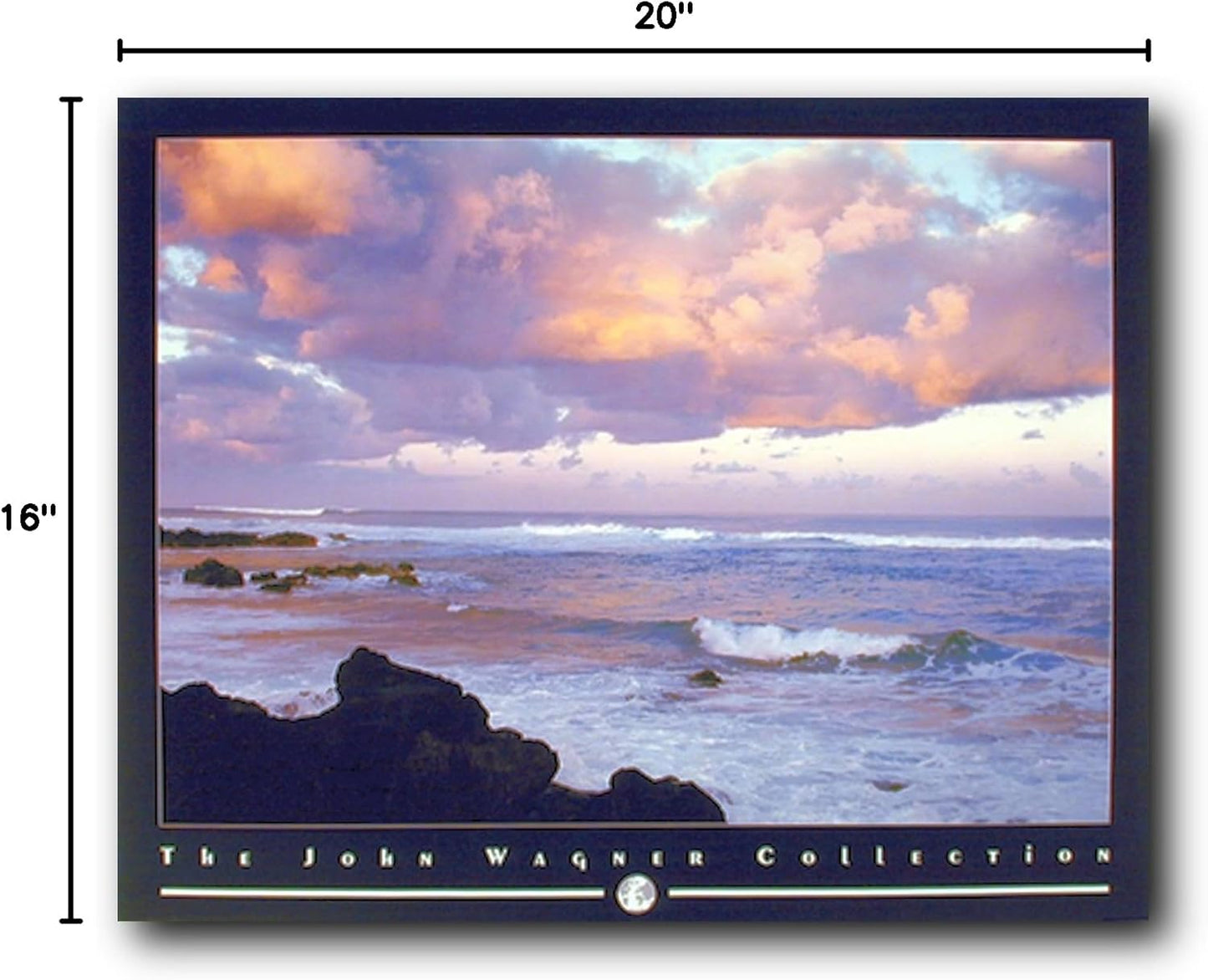 Impact Posters Gallery Purple Coastal Mood Sunrise Ocean Scenic Nature Landscape Wall Decor Art Print Poster (16x20)
