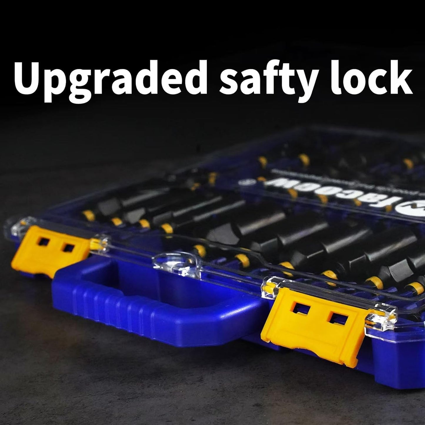 55PCS Impact Nut Driver Set Magnetic, SAE&Metric Nut Drivers, Deep Impact Nut Drivers, Impact Socket Adapters, Wing Nut Driver, Power Bit,Quick Release Extension, Pivoting Nutsetter,Storage Box