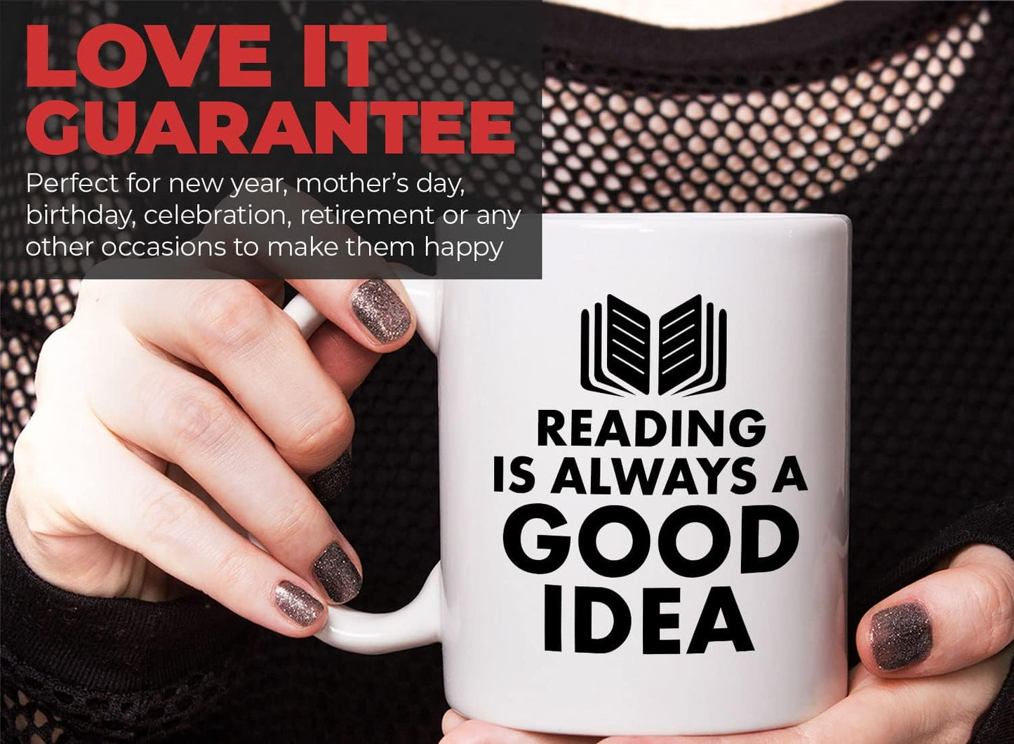 Book Lover Coffee Mug 11oz White - reading is - Literary librarian Literature Bookworm Historian Public Library Curator Bibliophile Bibliolater