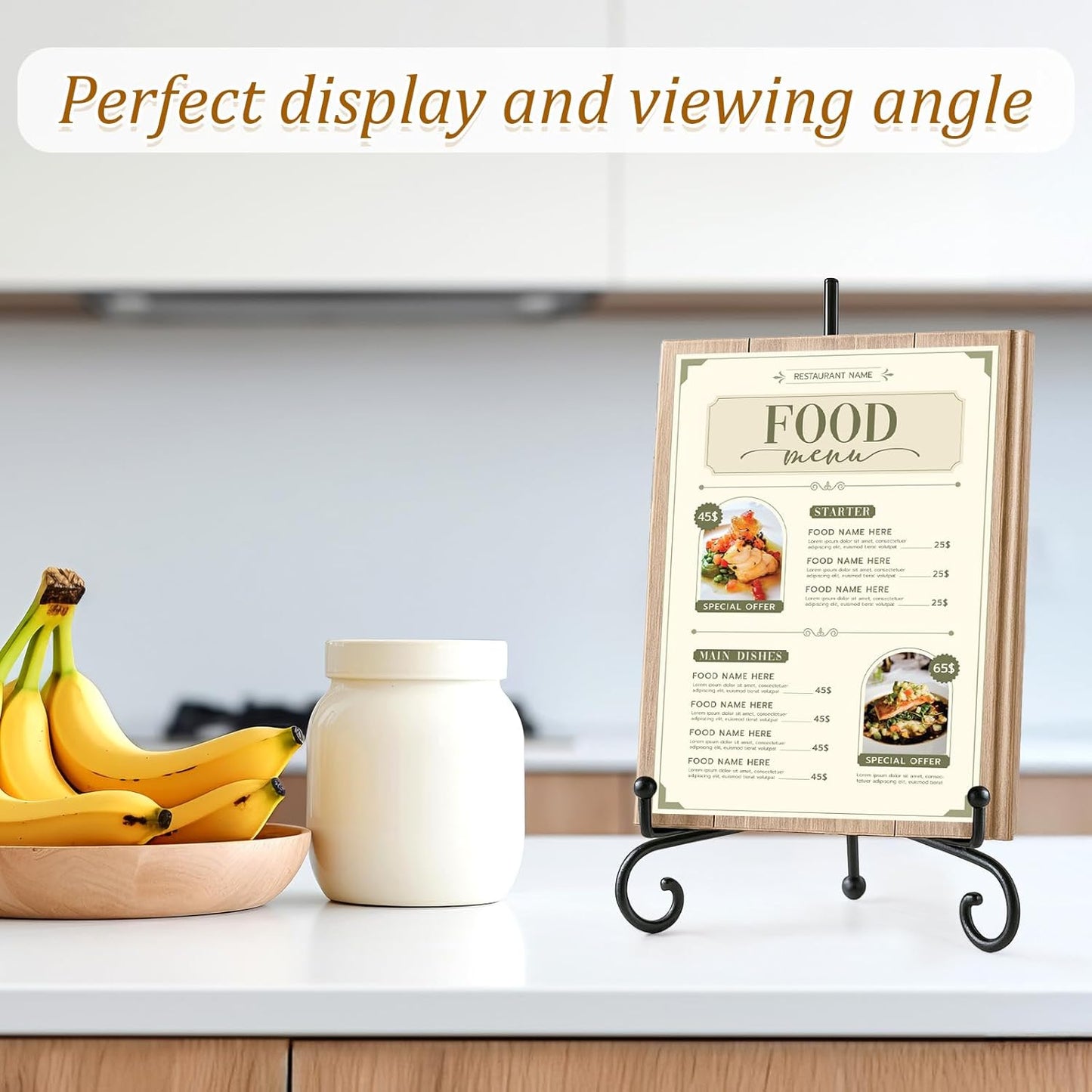 12 PCS 3 Size Black Iron Plate Stands for Display, 4, 6, 8 Inch Iron Display Stand, Plate Picture Photo Stands, Foldable Decorative Metal Plates Holders