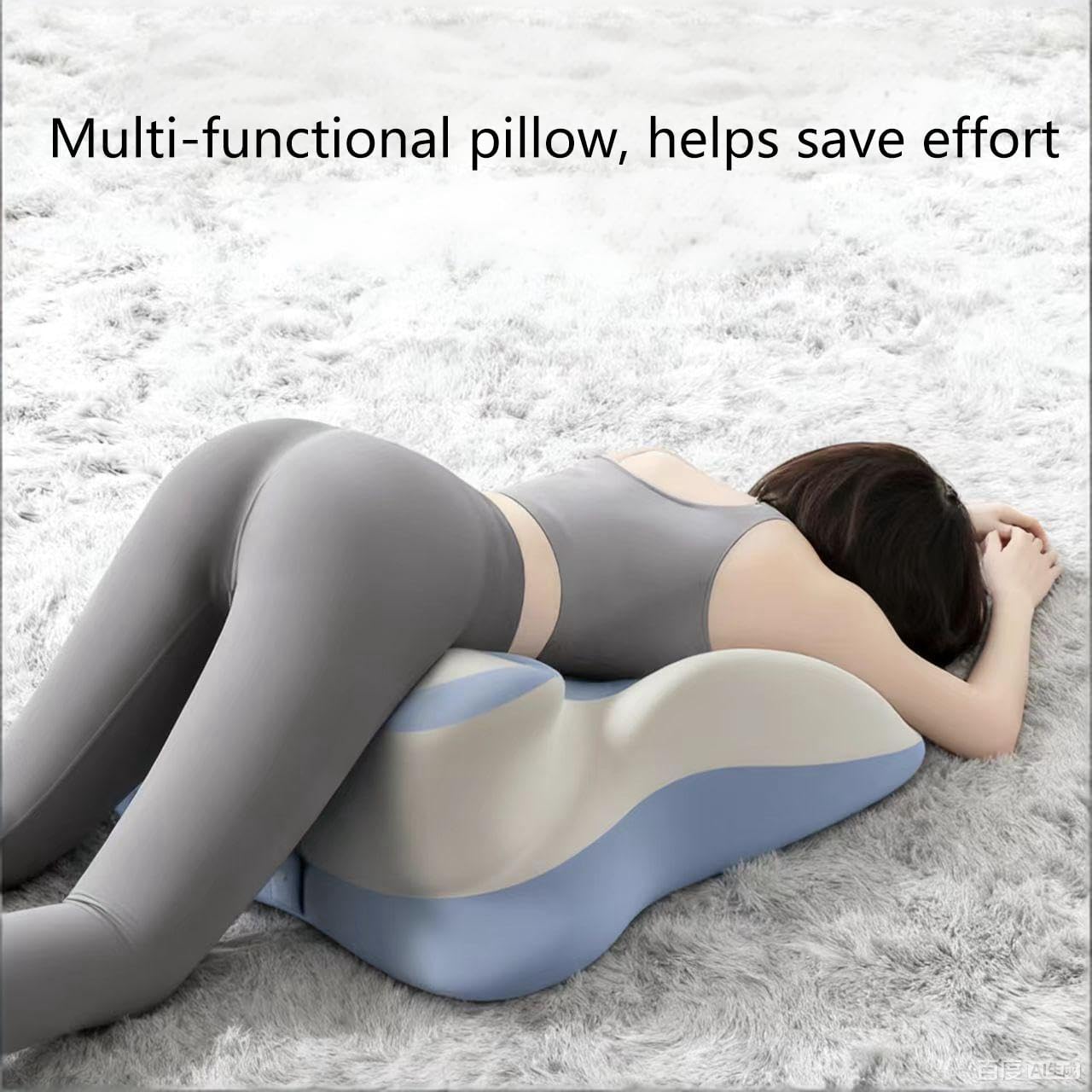 Adjustable Intimacy & Pregnancy Support Pillow - Ergonomic Foam Wedge Cushion for Back Pain, Sitting, Lying, Multi-Position with Removable Washable Cover (Dark Gray)