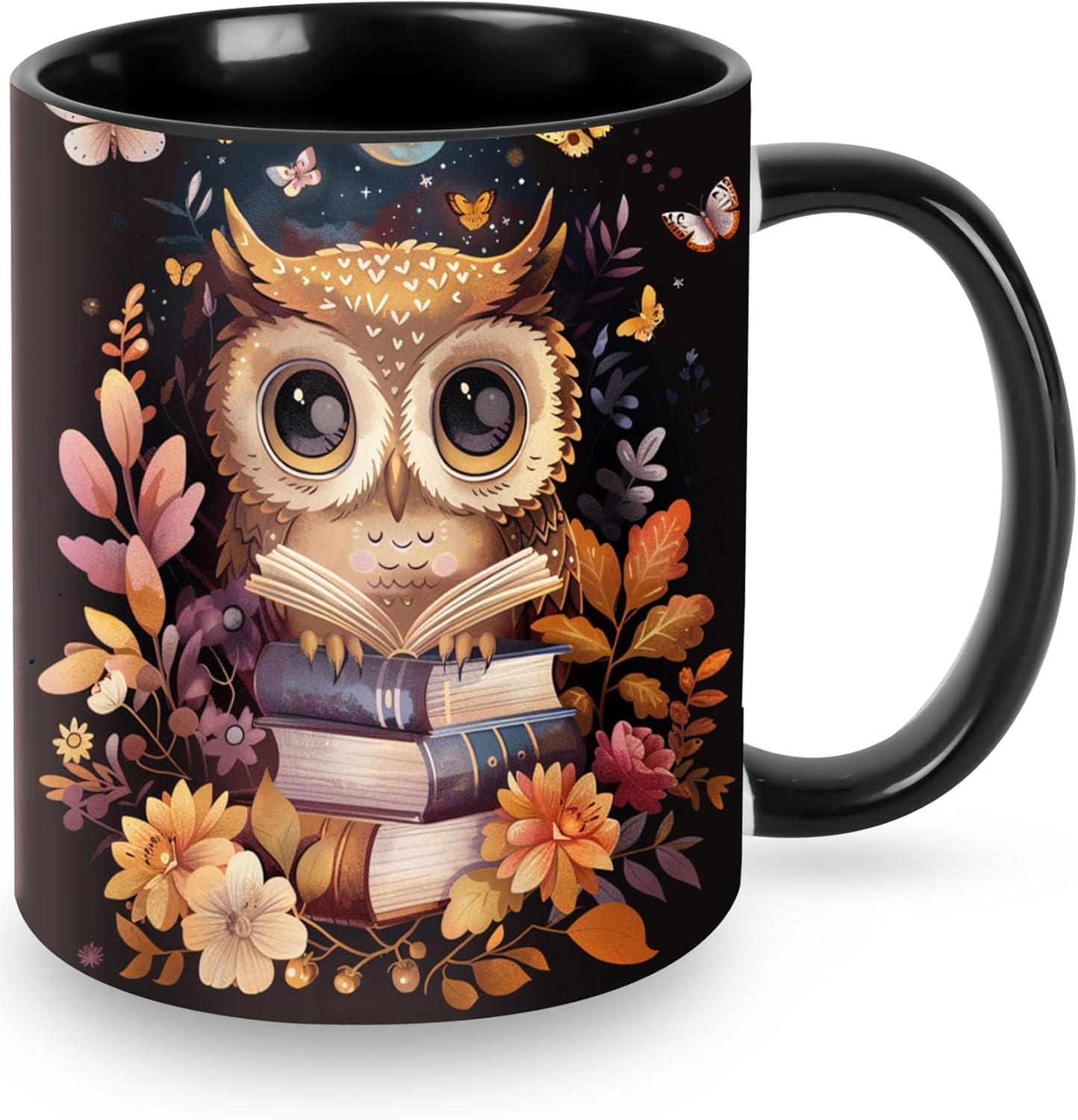 Owl Coffee Mug 11 OZ Cute Tea Cup Funny Coffee Cups for Women Microwave Safe