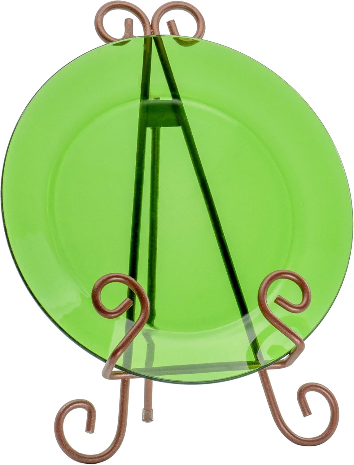 Red Co. Decorative Curved Plate Stand and Art Holder Easel in Copper Finish - 13"