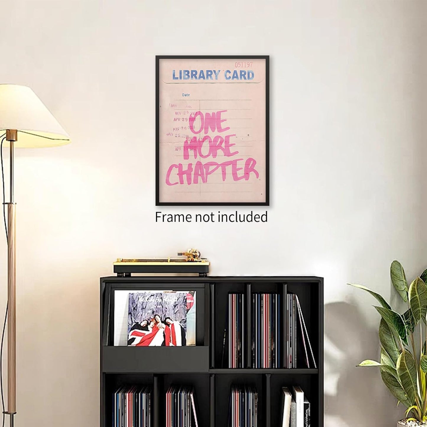XMOPNITIN Pink Vintage Library Wall Art One More Chapter Book Poster Trendy Bookish Quote Canvas Prints for Reading Nook Wall Decor 12X16 inch Unframed