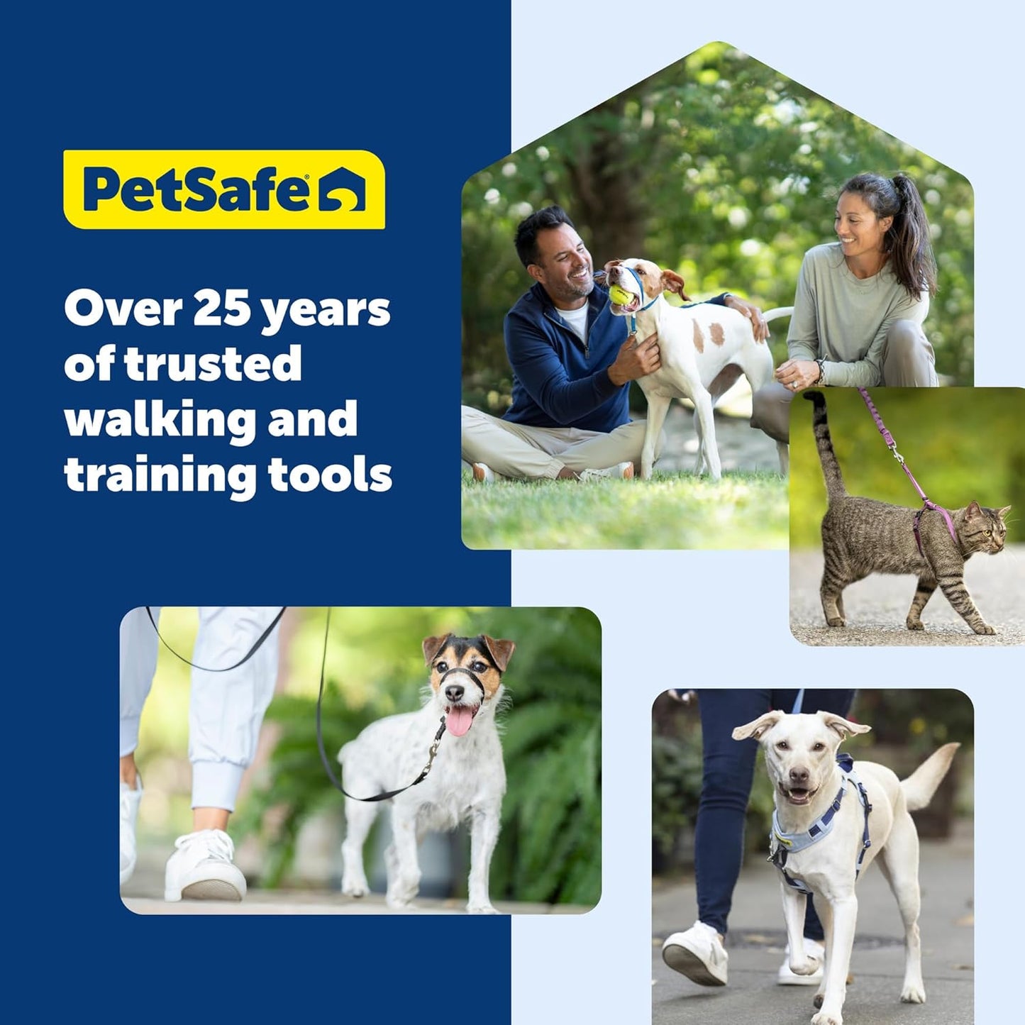 PetSafe Gentle Leader Headcollar No-Pull Dog Collar - Helps Improve Walks - Durable Nylon Construction - Padded Nose Loop - Adjustable Fit - Comfort Walking Halter - Medium, Black