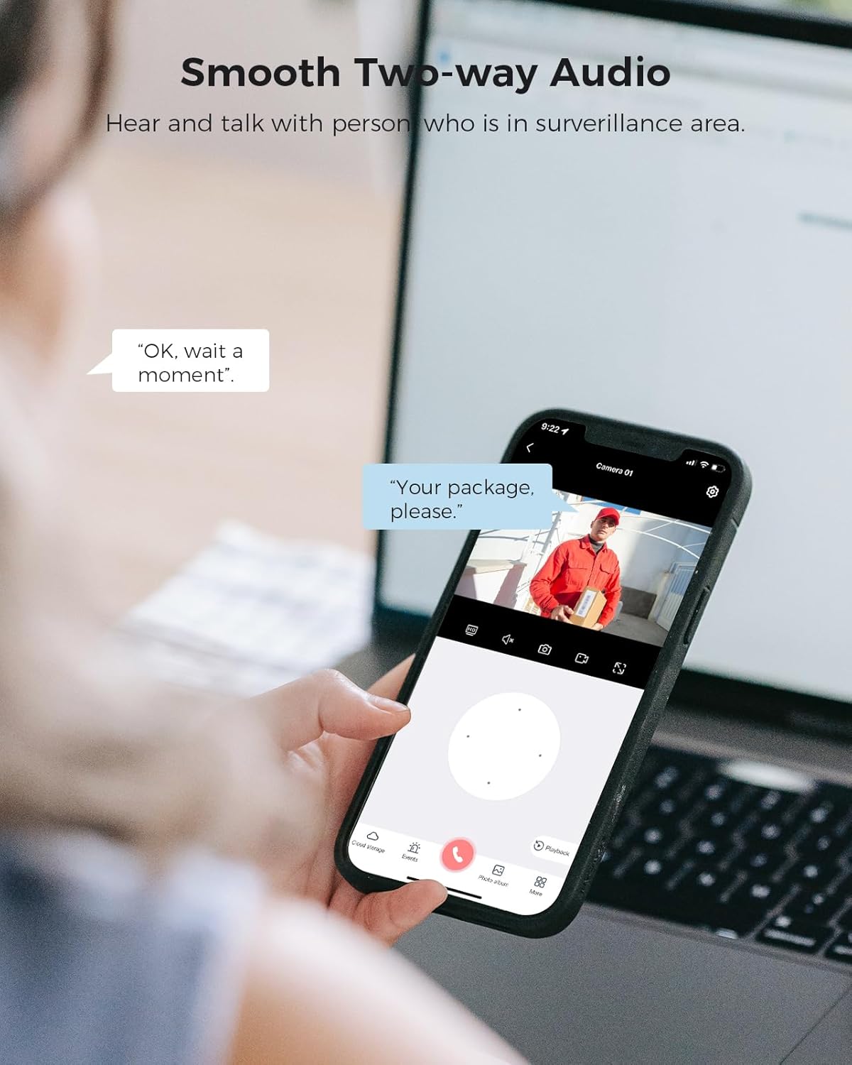 Hiseeu Wireless Security Camera System Outdoor, 3MP WiFi Camera for Home, 16CH WiFi-Pro 8 Cam-Kit, 2-Way Audio, Color Night Vision, IP66 Waterproof, 3TB Storage, 24/7 Recording, No Monthly Fees
