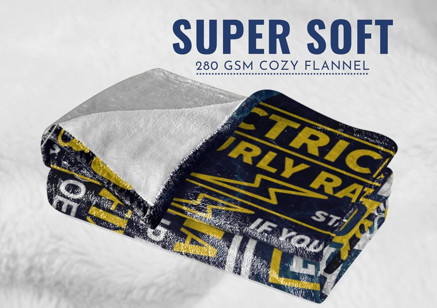 InnoBeta Electrician Gifts for Men, Throw Blanket for Dad, Husband, Father's Day, Christmas, Birthday - 50" X 65"