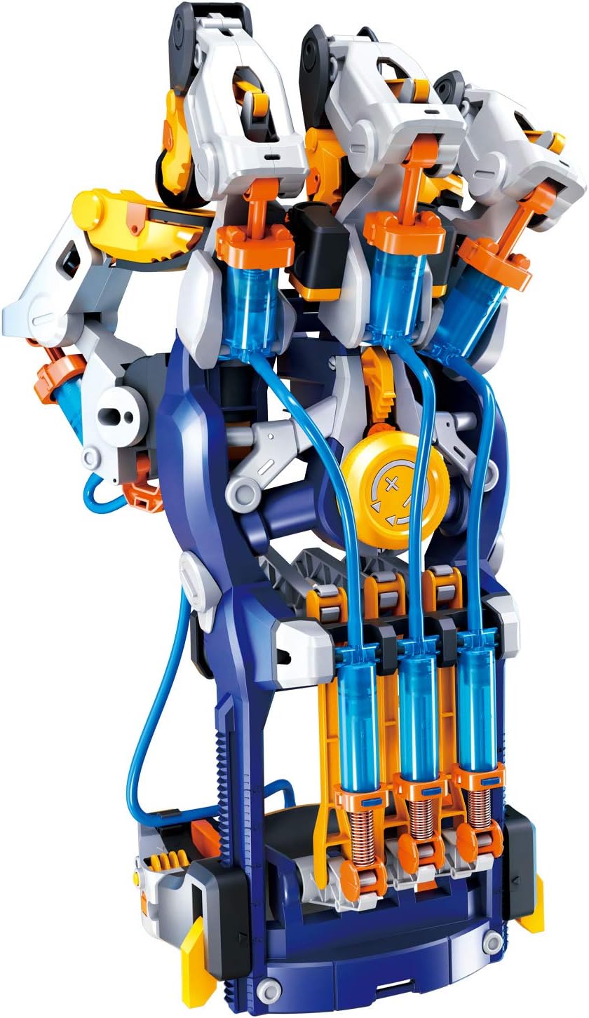 Thames & Kosmos Mega Cyborg Hand STEM Experiment Kit | Build Your Own GIANT Hydraulic Amazing Gripping Capabilities Adjustable for Different Sizes Learn Pneumatic Systems