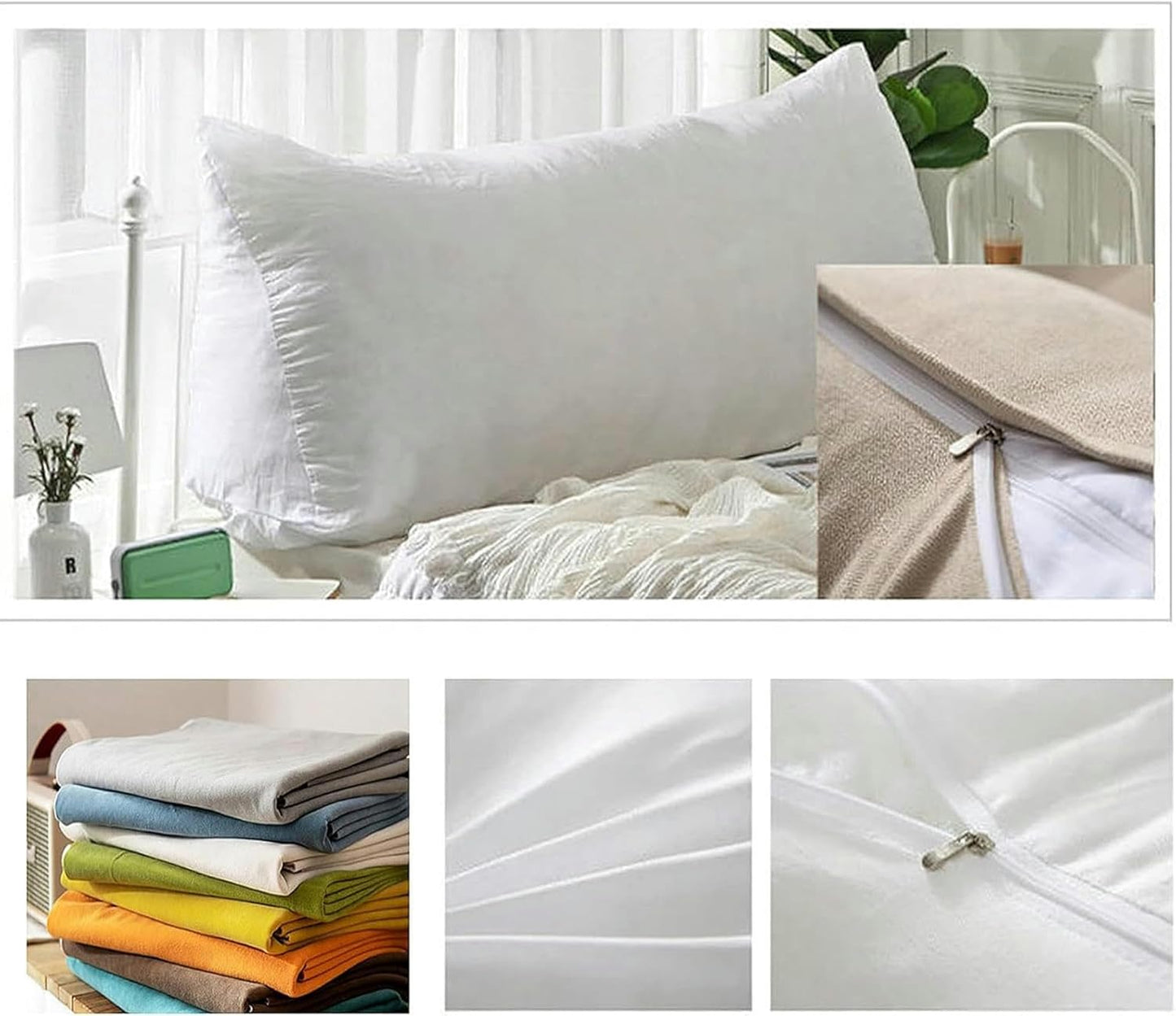 Soft Triangular Wedge Pillow Positioning Support Reading Backrest Cushion with Removable Cover, Comfortable Bed Rest Reading Wedge Headboard Backrest Tufted Pillow
