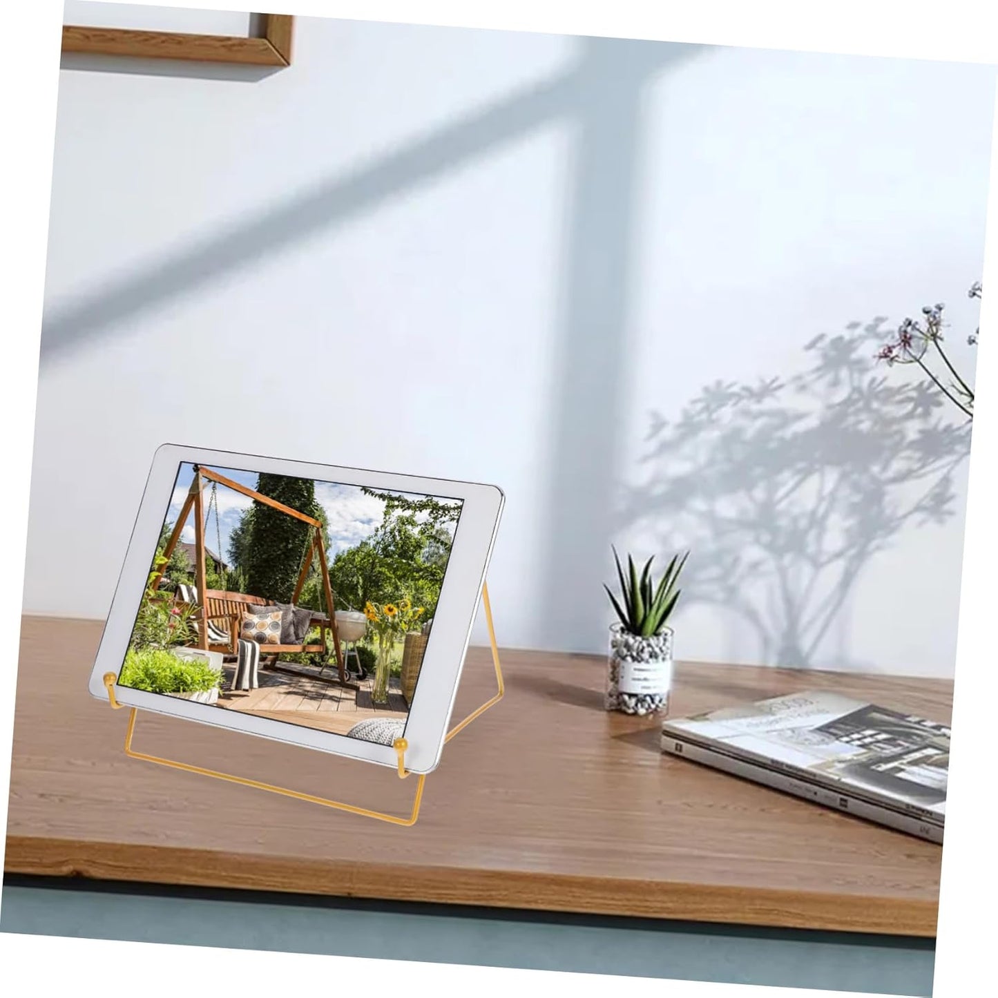 PRETYZOOM 2pcs Photo Frame Stands Multi-use Tabletop Display Racks for and Tablets for Home and Business Decor