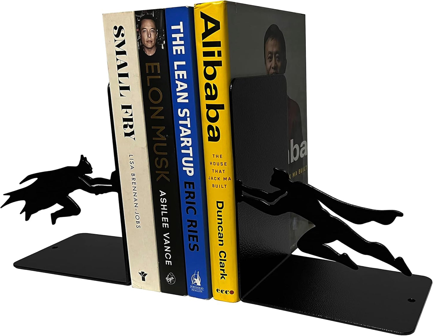 Superheros Decorative Bookends, Book Stopper, Metal Bookends, Book end Holders Book Stopper for Heavy Books Home/Office Decor/Shelves, Children Room Décor (Weight 2.5 Pound/Pair)