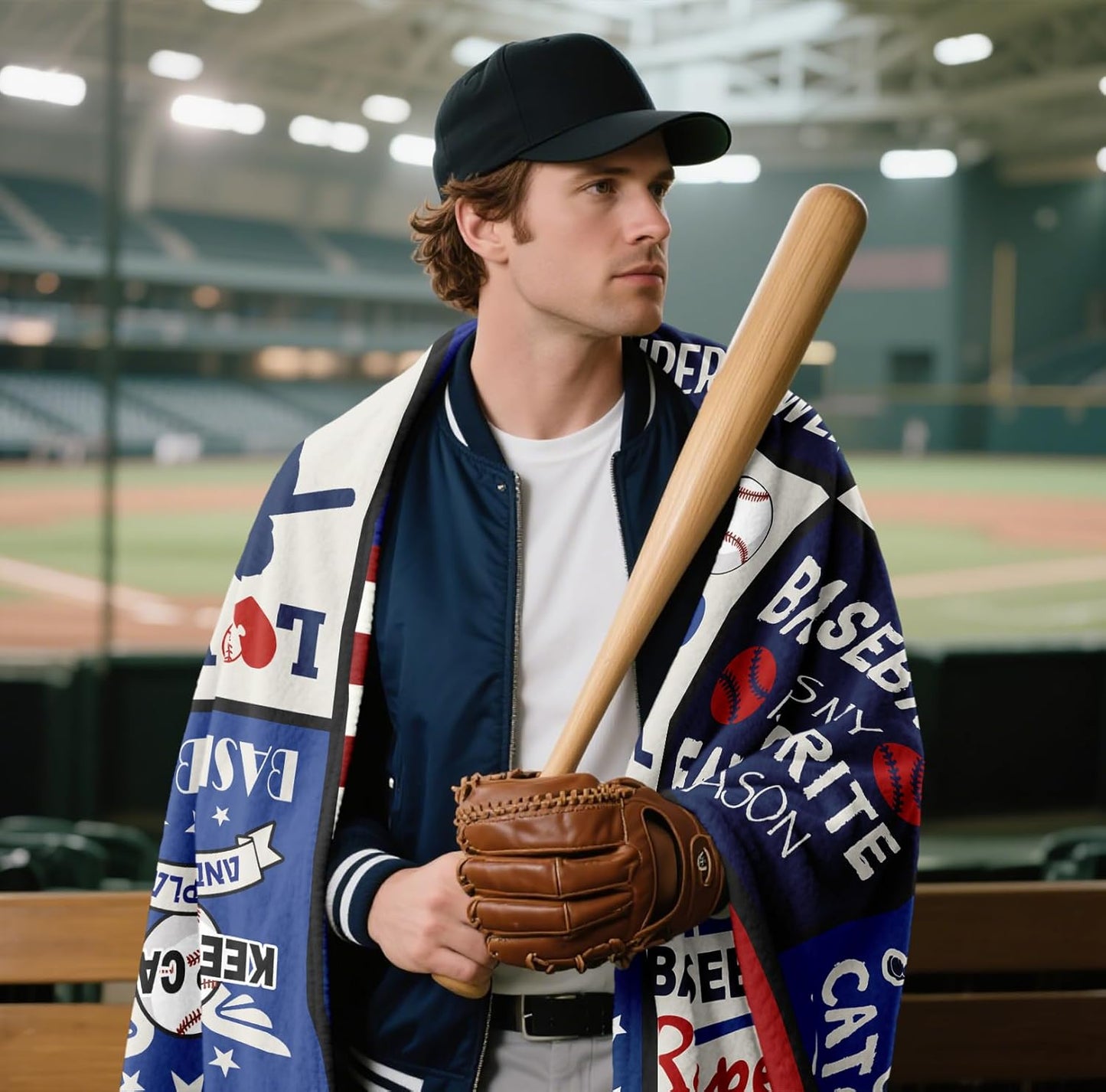 Baseball Gifts Blanket 60"x50", Baseball Gifts for Boys 8-12, Baseballs Gift Decor for Kids Men, Baseballs Coach Present, Cool Presents for Base-Ball Players Lovers Throw Blankets