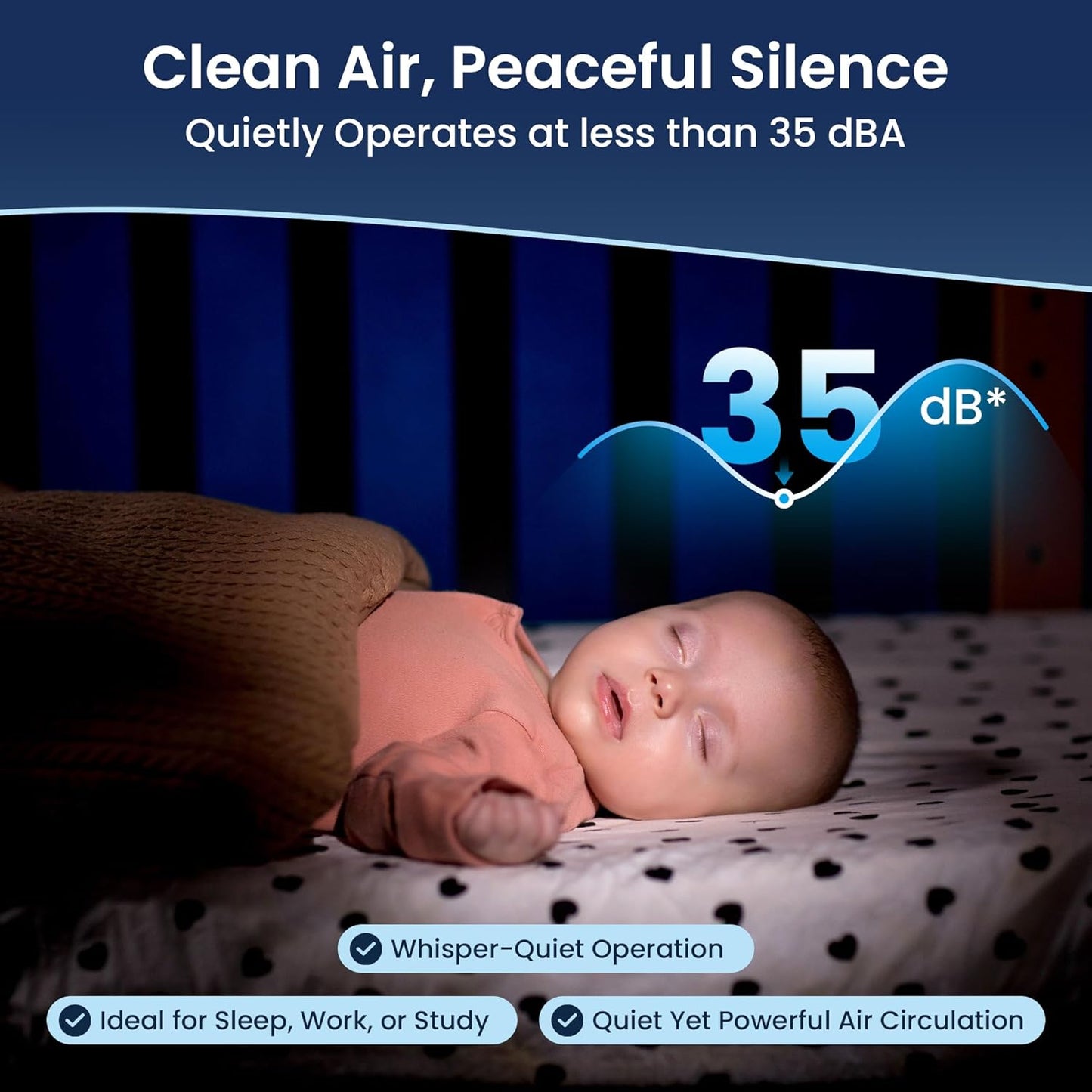 JADE 2.0 - White - H13 HEPA Air Purifier for Large Rooms - Up to 3800 sq ft - Heavy Duty Home Air Purifier, Filters 99.9% of Odors, Dust, and Smoke - Quiet Air Purifier at 35dB