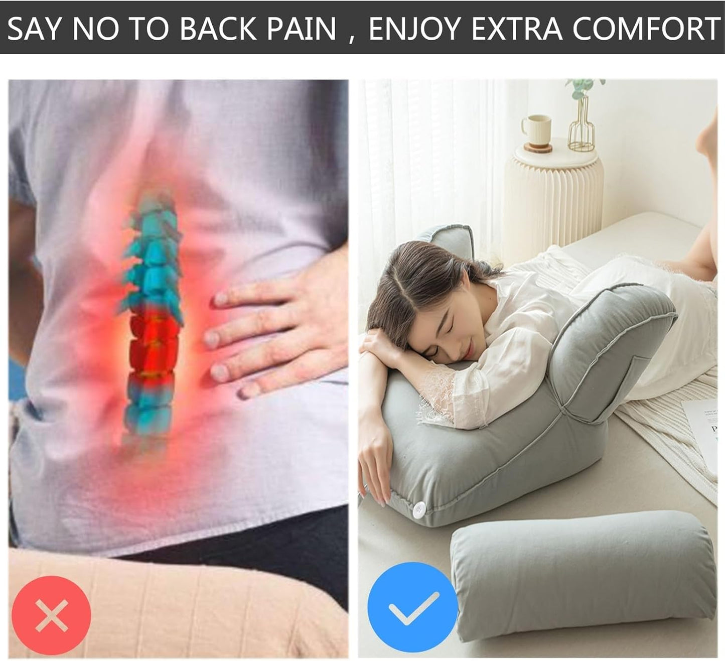 Backrest Cushion with Armrests, Reading Cushion for Bed, Back Support Cushion with Arms for Working on Laptop, Reading, Gaming, Watching TV ( Color : Pink , Size : 70*40*50cm (without headrest)