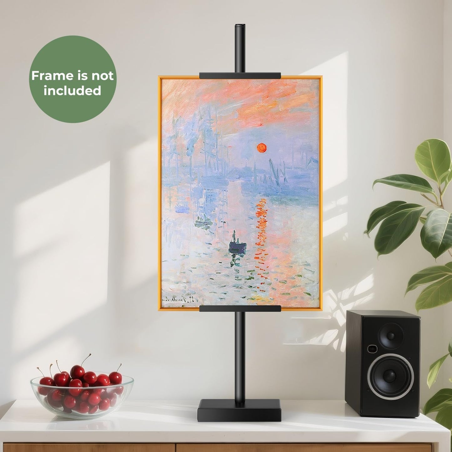 Adjustable Tabletop Easel Stand, Picture Easels for Display up to 28.5 Inches, Heavy Duty Metal Picture Frame Holder for Artwork, Signs & Certificates Display Stand (Black)