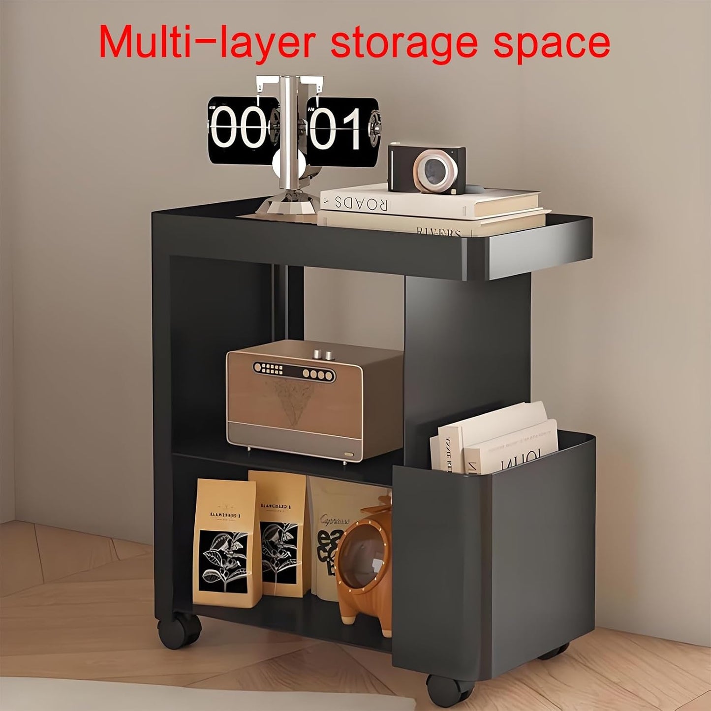 Book shelves,unique bookshelf,metal bookshelf,rotating book shelf,spinning bookshelf,Suitable for desks, study rooms, living room corners, bedrooms, living rooms, balconies, offices(Black)