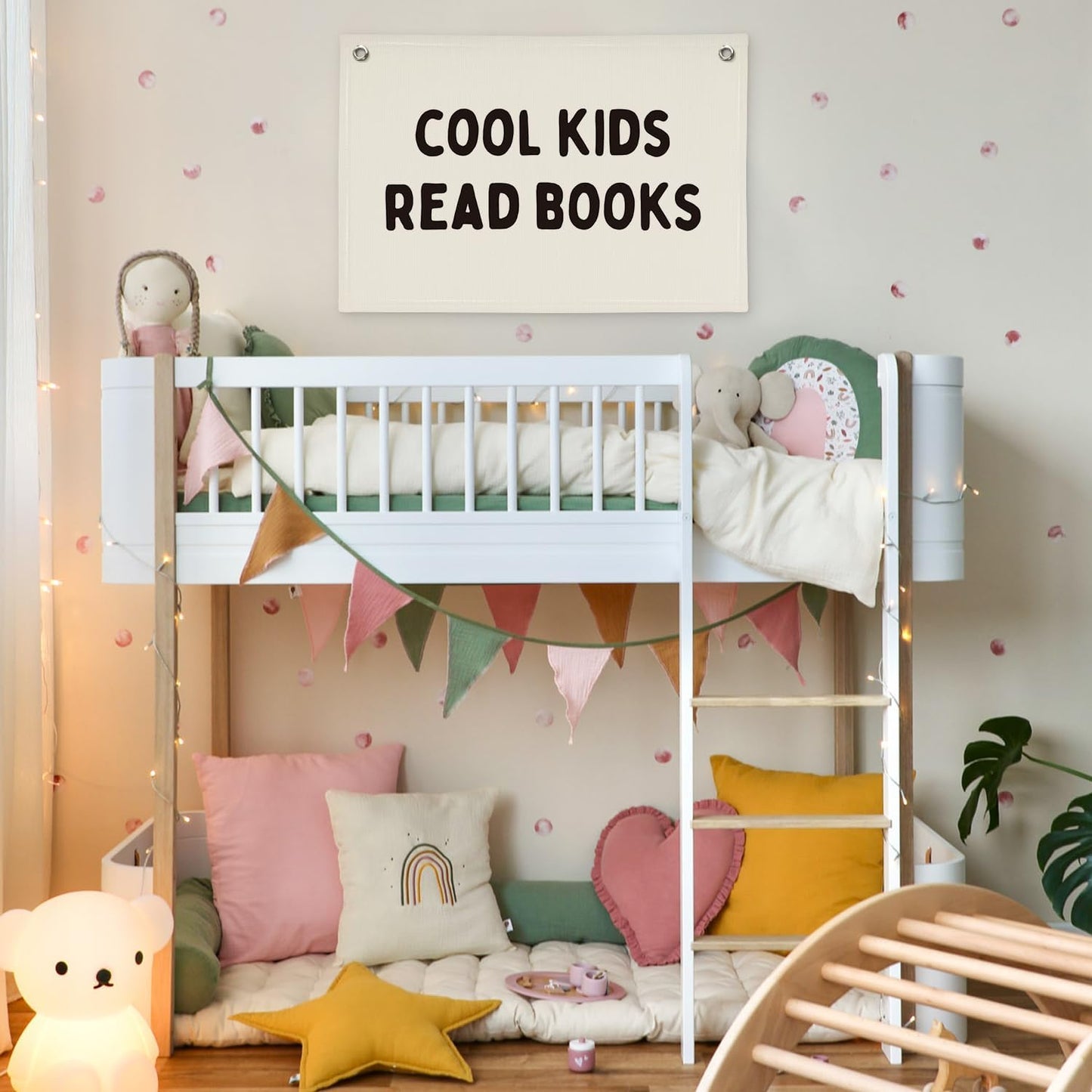 Reading Corner Decor for Classroom,Cool Kids Read Books Canvas Banner,Read Sign Wall Hanging Banner Flag Decor for Reading Nook,Classroom Decor Kid Room Decor Read Corner Flag Banner 30x20 Inch