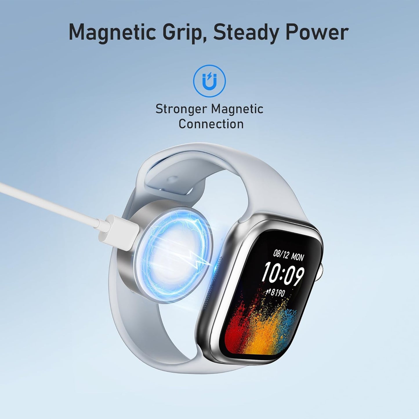 Elebase Apple Watch 11 Charger,5W USB C Magnetic Charging Adapter for iWatch USBC & iPhone Power Port,Portable Type C Wireless Watch Charger Dock for iWatch Series 10 9 8 7 6 Ultra SE 3 2,42/46/44mm