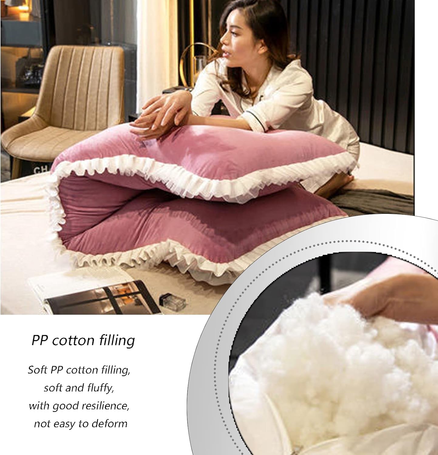 120CM Lumbar Support Pillow for Headboards - Backrest Cushion for Bed, Ideal, Comfortable Back Support for Relaxation and Rest (A 150CM / 59.05 in)