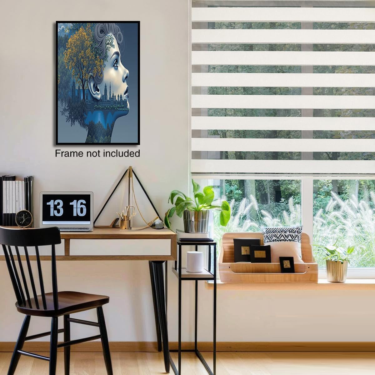 GDJSMIN Abstract Art Texture Wall Art, Adult Female Illustration Poster for Reading Room Living Room Decor 12x 16 inch Unframed