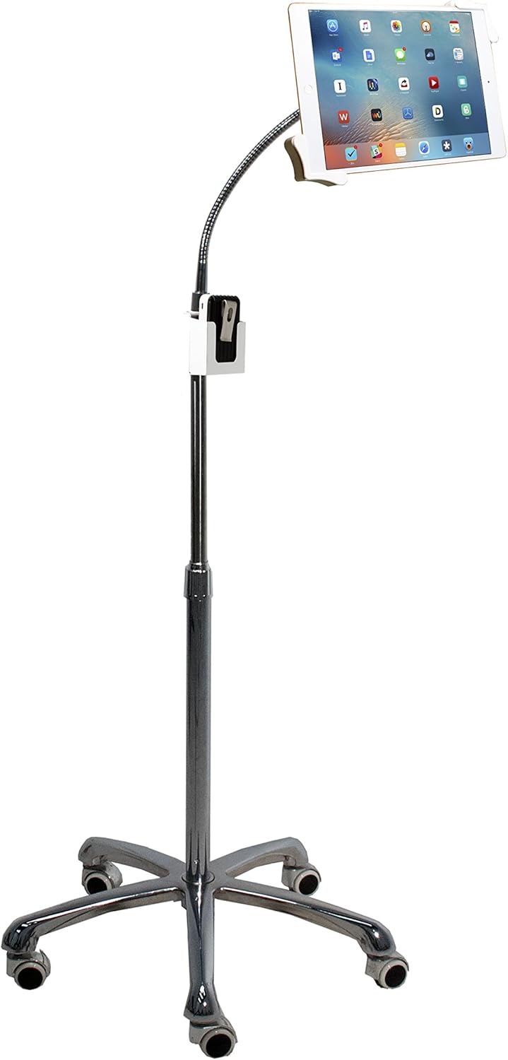 CTA Digital Heavy-Duty Gooseneck Floor Stand for iPad/Tablet (CTAPADHFS)(PAD-HFS)