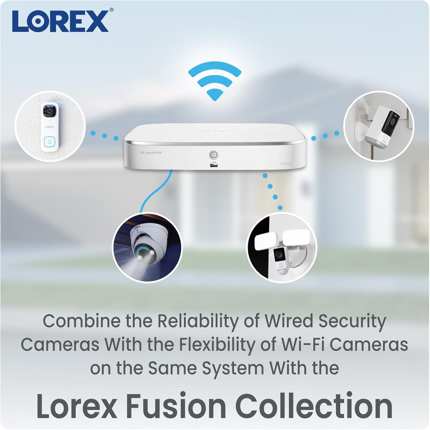 Lorex 2K Indoor WiFi Security Camera | Magnet Base Flexible Placement | Pet Cam, Baby Cam | IR Night Vision | Person Detection | 2 Way Talk | 16GB MicroSD Included | No Monthly Fee