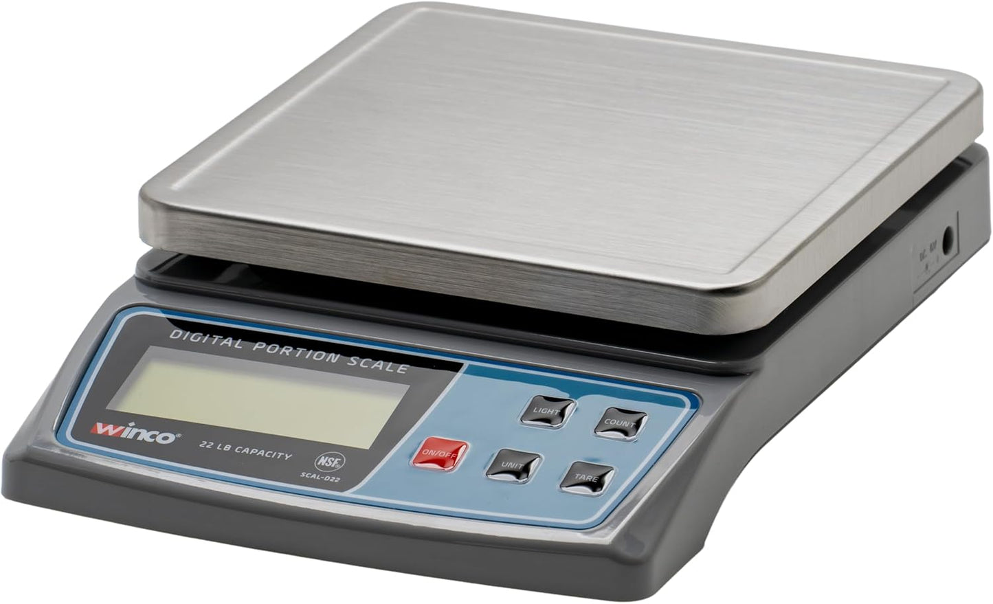 Winco SCAL-D22 Digital 22 Pound Portion Control Scale