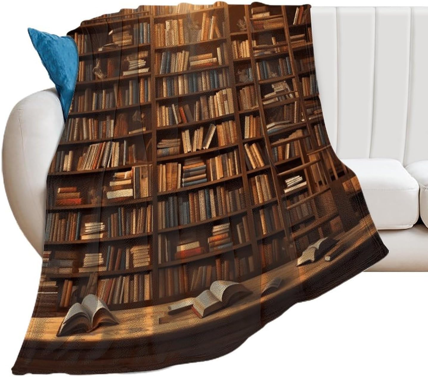 Books Throw Blanket for Couch Super Soft Warm Lightweight Throw Blankets Cozy Flannel Bed Blanket Cute Decorative Blankets for All Seasons Home Decor Gift 30"*40"（76 * 100cm）