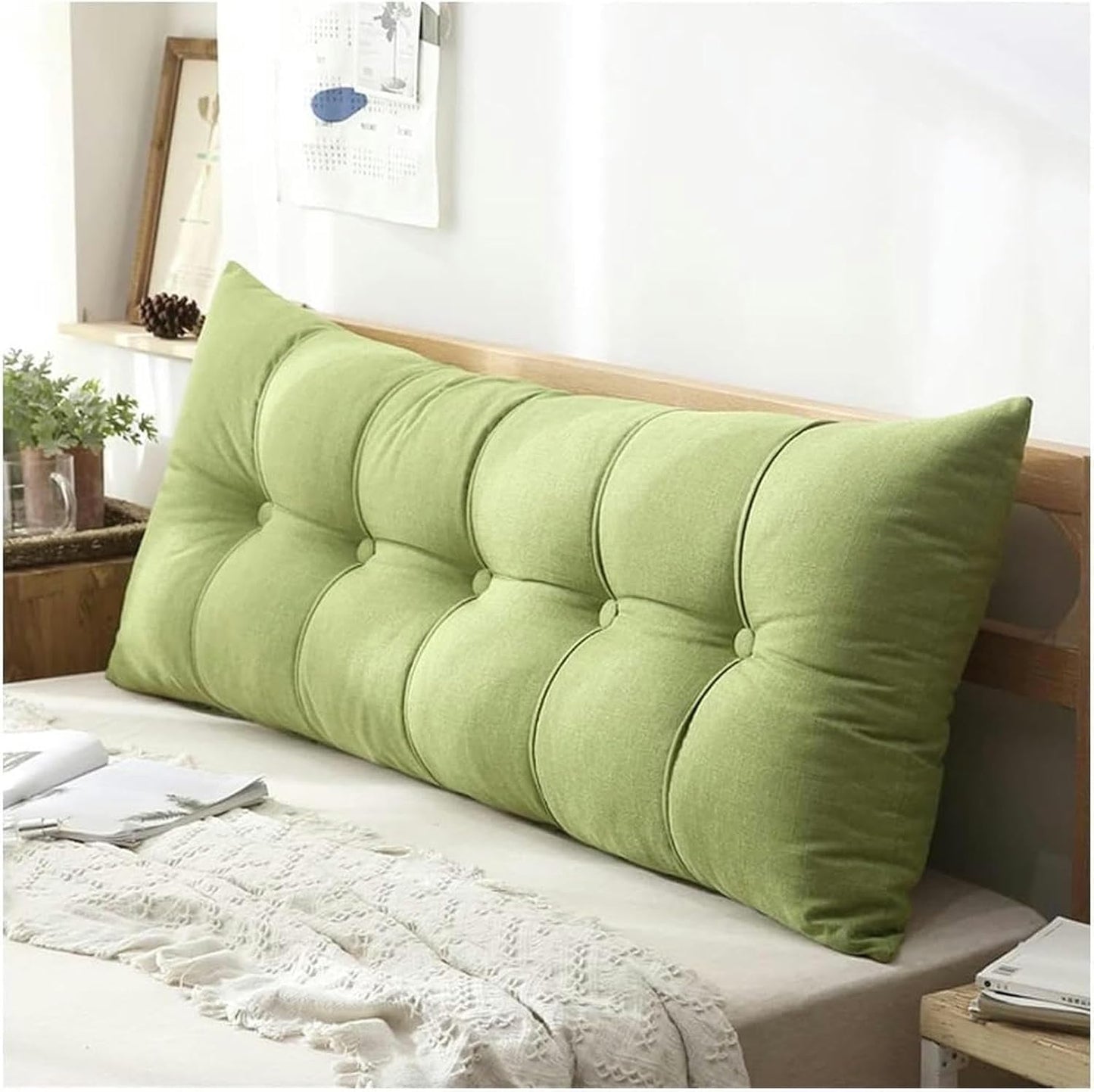 Bedside Cushion Upholstered Pillow Reading Cushion Headboard Bedside Cushion Reading Pillow Upholstered Headboard Pillow Sofa Bed Office Chair headboard Cushion Wall Pillow-1