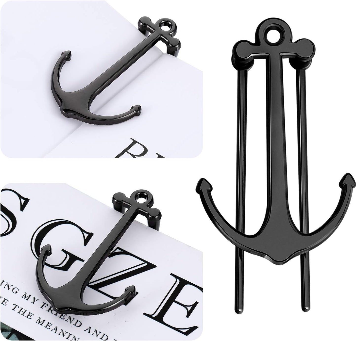 2 Pieces Bookmarks Creative Anchor Bookmark Metal Page Holder for Reading Students Teachers Graduation Gifts Office Supplies
