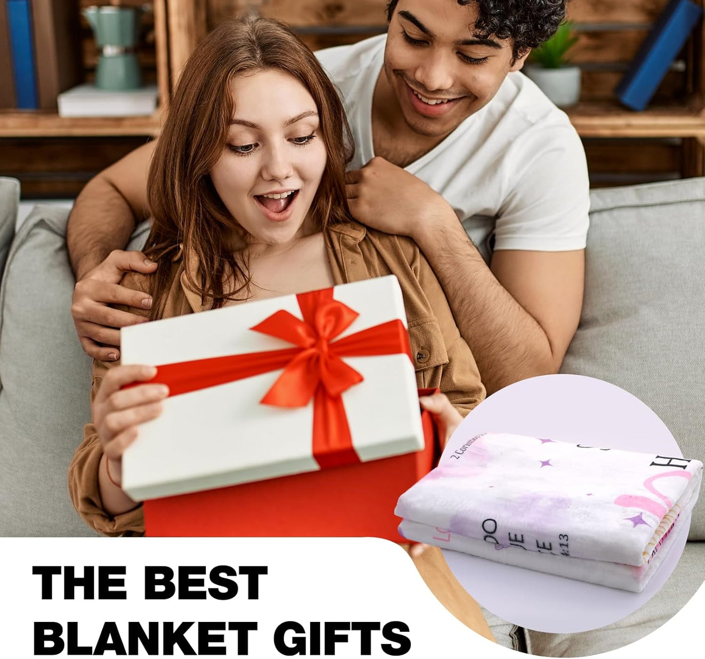 Christian Gifts for Women, Christian Throw Blanket with Flowers, Religious Flannel Blanket, Inspirational Jesus Prayer Birthday Gift for Sister, Daughter, Mom, Soft Throw Blankets 50'' x 60''