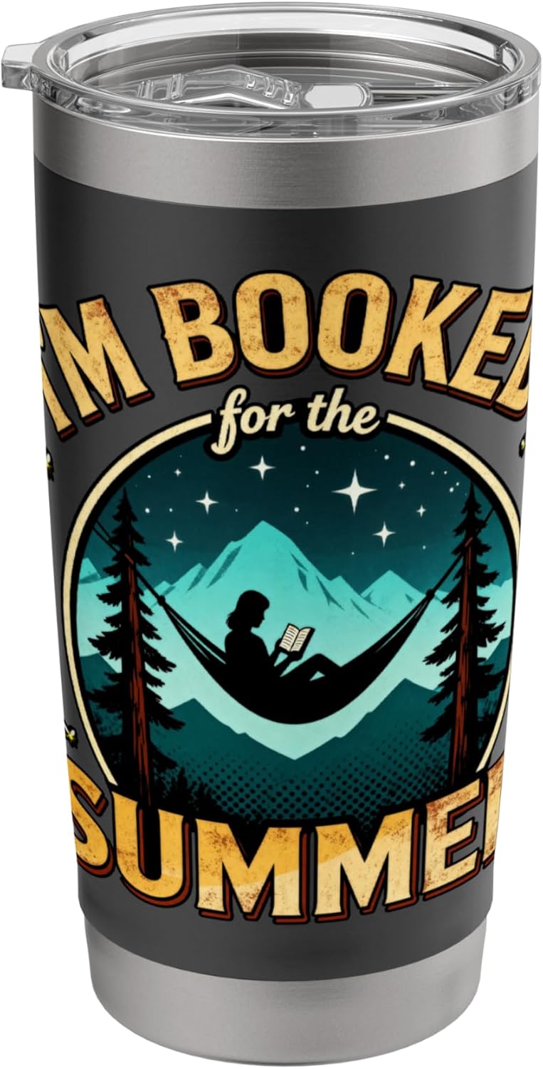 I'm Booked for the Summer Relaxing in Nature Reading Stainless Steel Insulated Tumbler